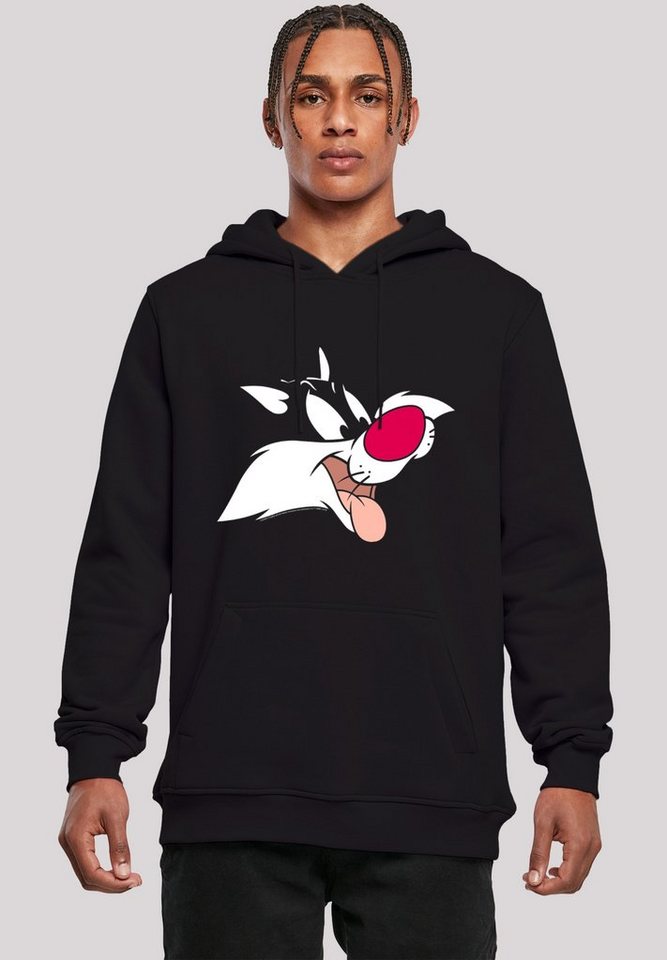 F4NT4STIC Sweatshirt Hoodie 'Looney Tunes Sylvester' Herren,Premium  Merch,Slim-Fit,Kapuzenpullover,Bedruckt, Verstellbare Kapuze und geräumige  Kängurutasche