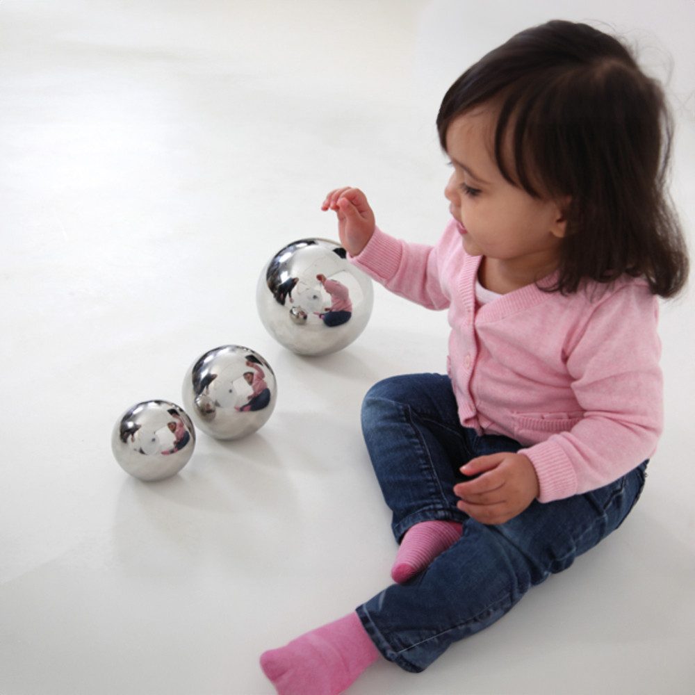 EDUPLAY Lernspielzeug Sensorik Spielekugeln Ø 6, Ø 8, Ø 10, Ø 15 cm (4-St) – Bild 2 von 2
