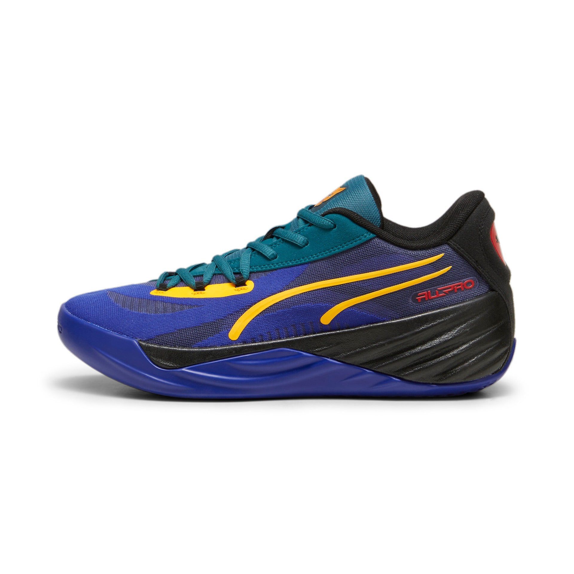 PUMA Hallen-Indoorschuhe All-Pro Nitro Crowd Craze blau/bunt Herren Badmintonschuh