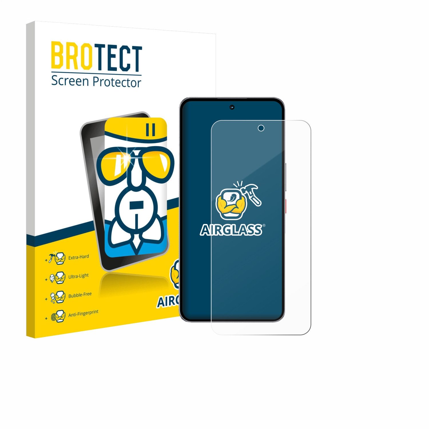 BROTECT Displayschutzglas Folie für Nubia Neo 3 GT 5G, Schutzfolie Glas Panzer Display Schutz klar
