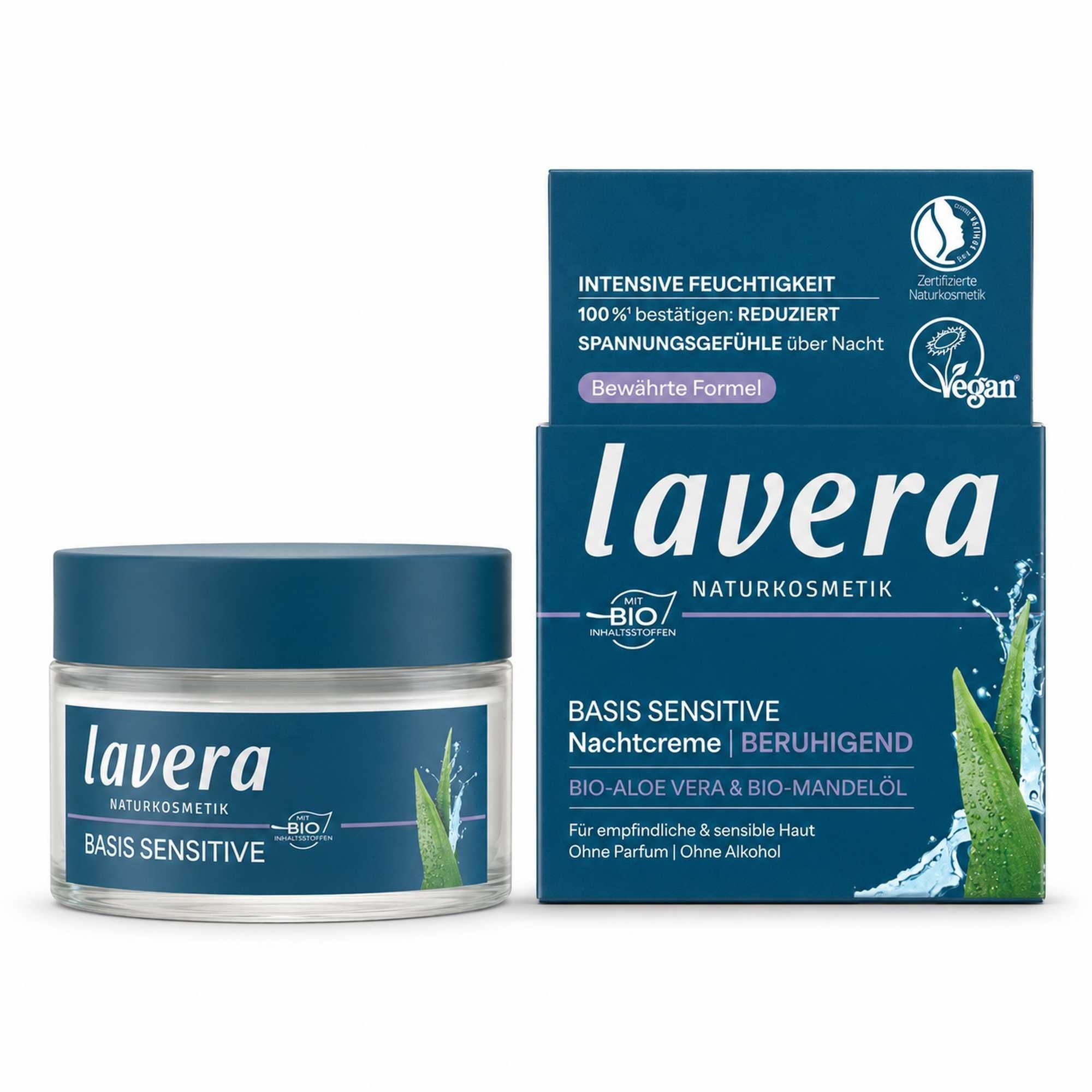 lavera Nachtcreme LAVERA basis sensitiv beruhigende Nachtcreme