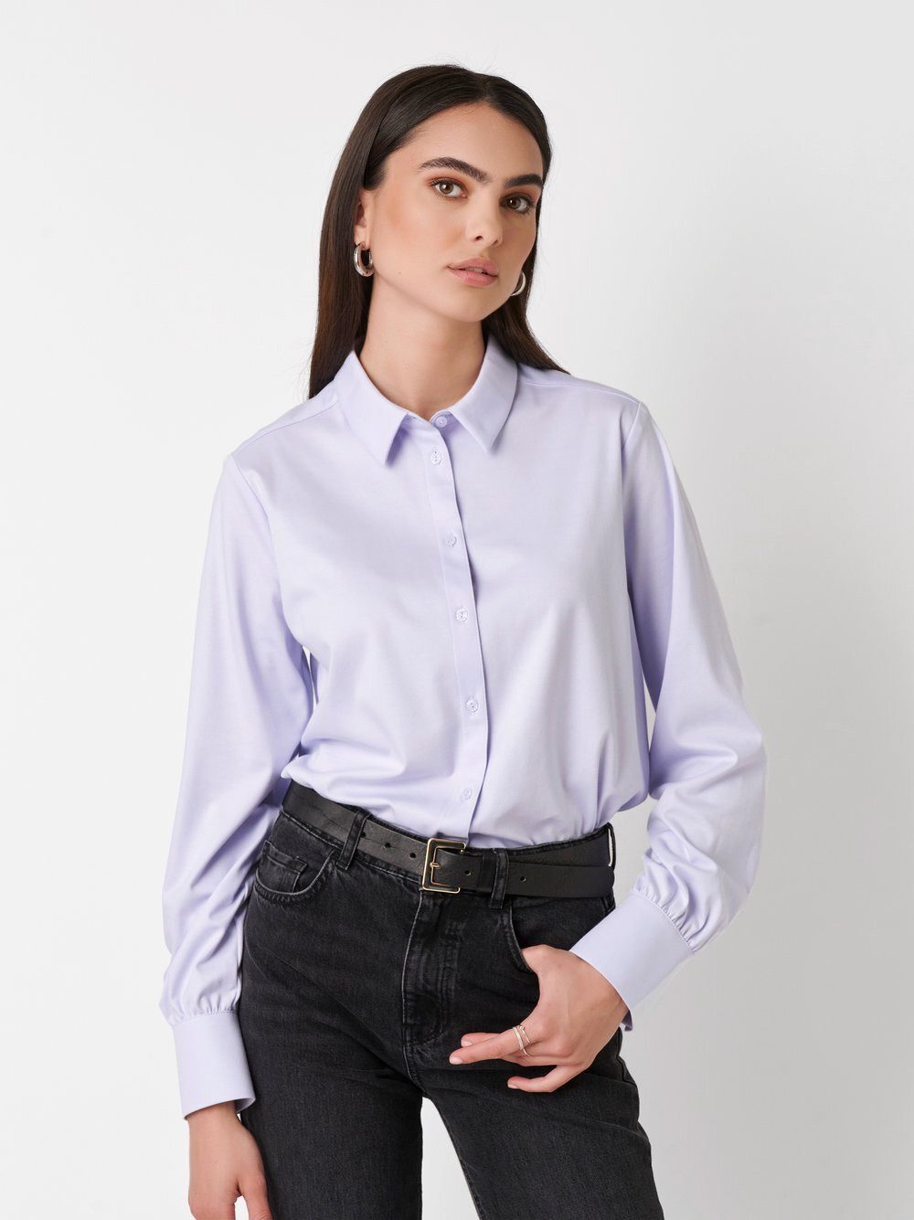 DESOTO Klassische Bluse Lizzy mit Hemdblusenkragen