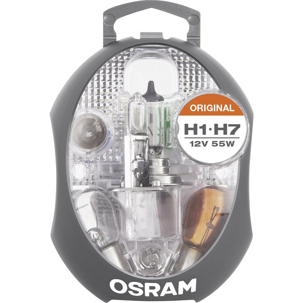 Osram KFZ-Ersatzleuchte OSRAM CLK H1/H7 Halogen Leuchtmittel Original Line H1, H7, PY21W, P21W