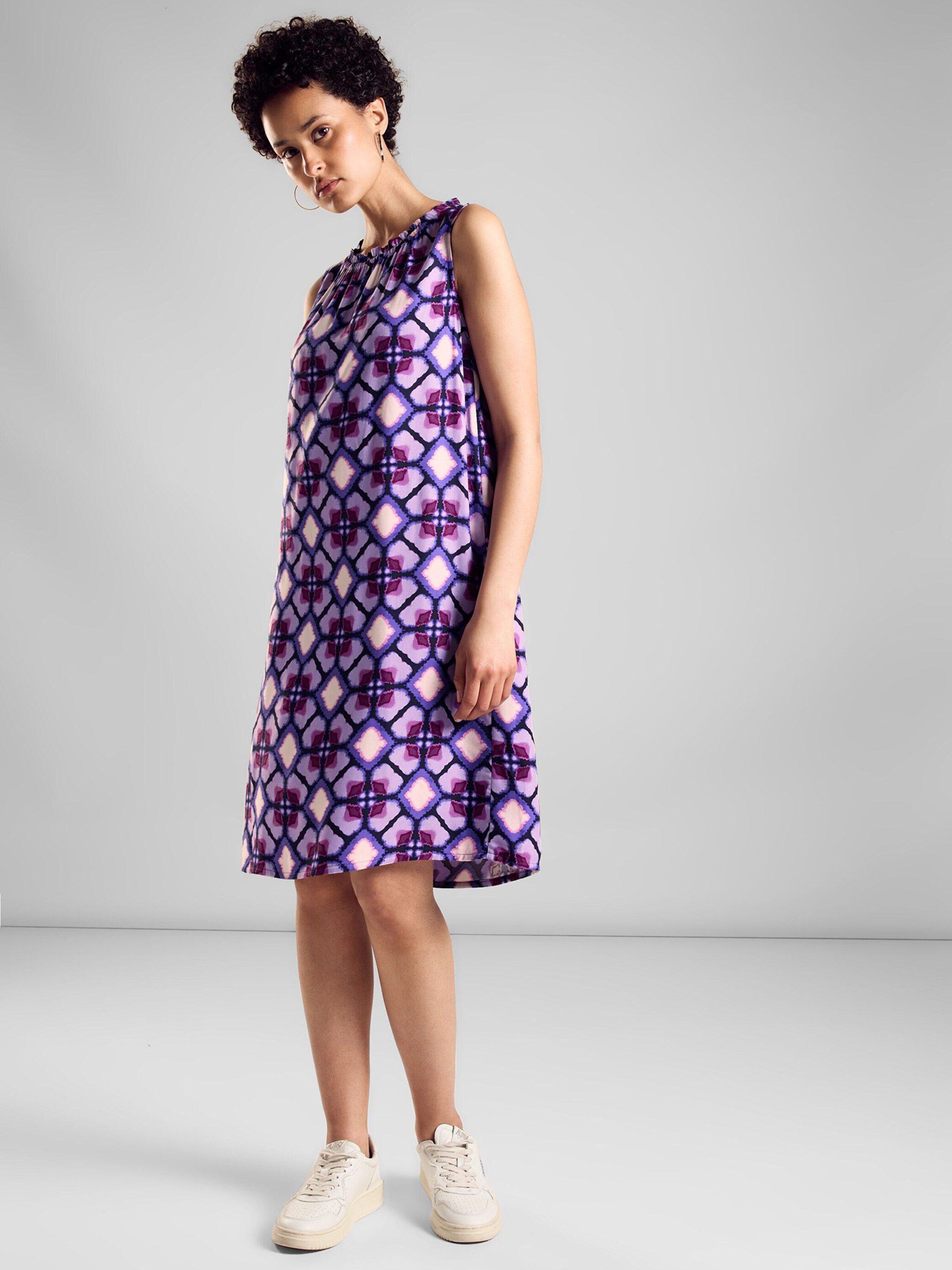 STREET ONE Midikleid (1-tlg) Drapiert/gerafft