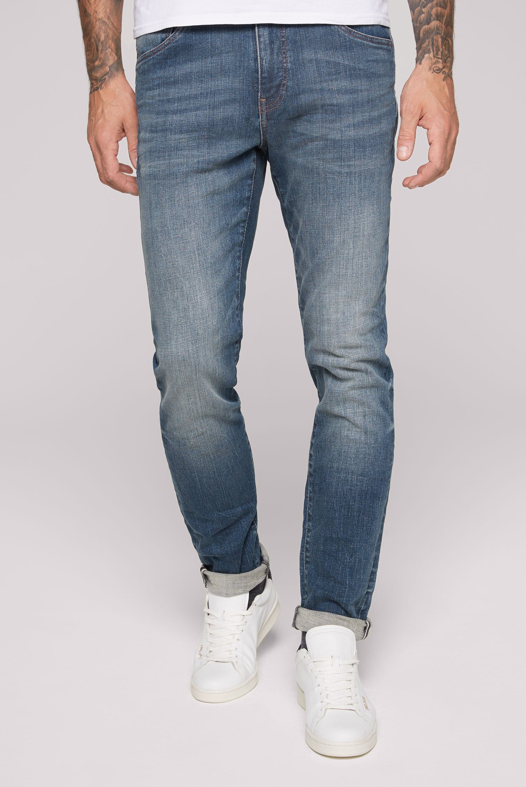 CAMP DAVID Regular-fit-Jeans mit hoher Leibhöhe