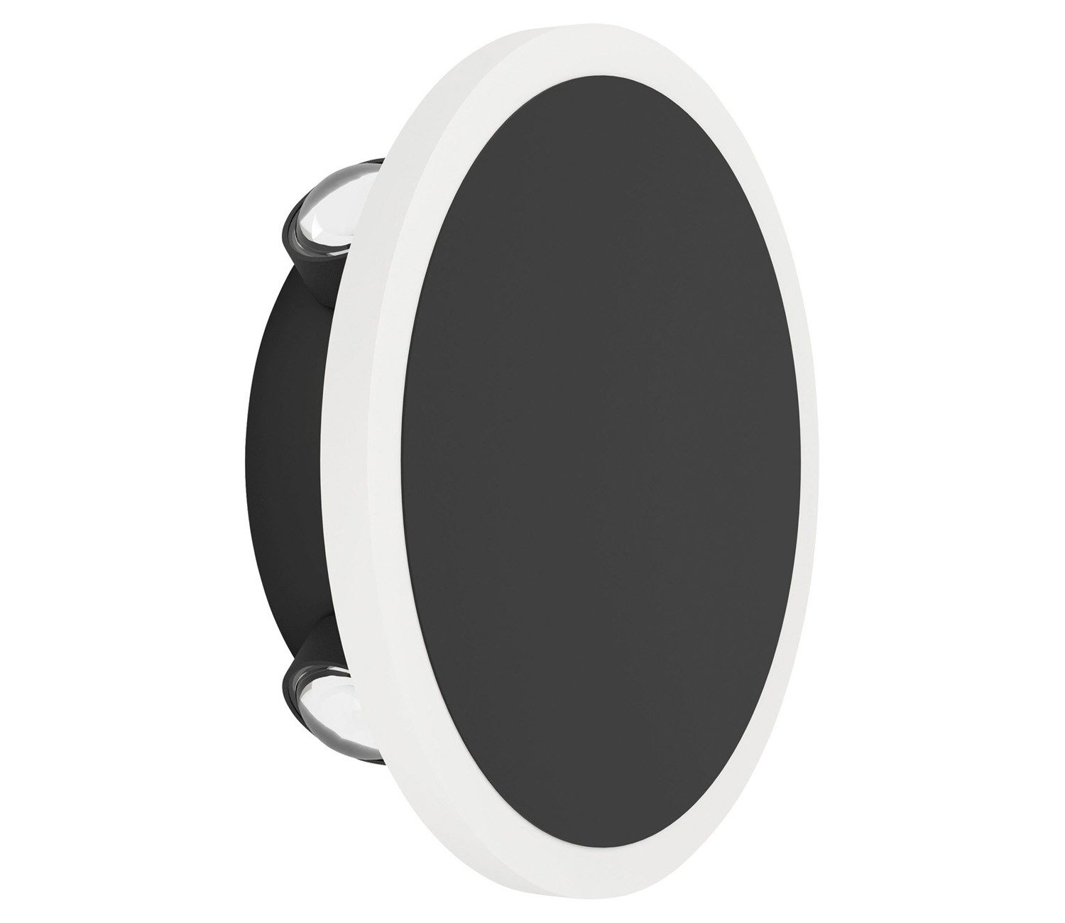 EGLO LED Wandleuchte TALAMELLO, B 17 x H 17 cm, Schwarz, Weiß, LED fest integriert, Extra-Warmweiß, Aluminium, Lampenschirm aus satiniertem Kunststoff