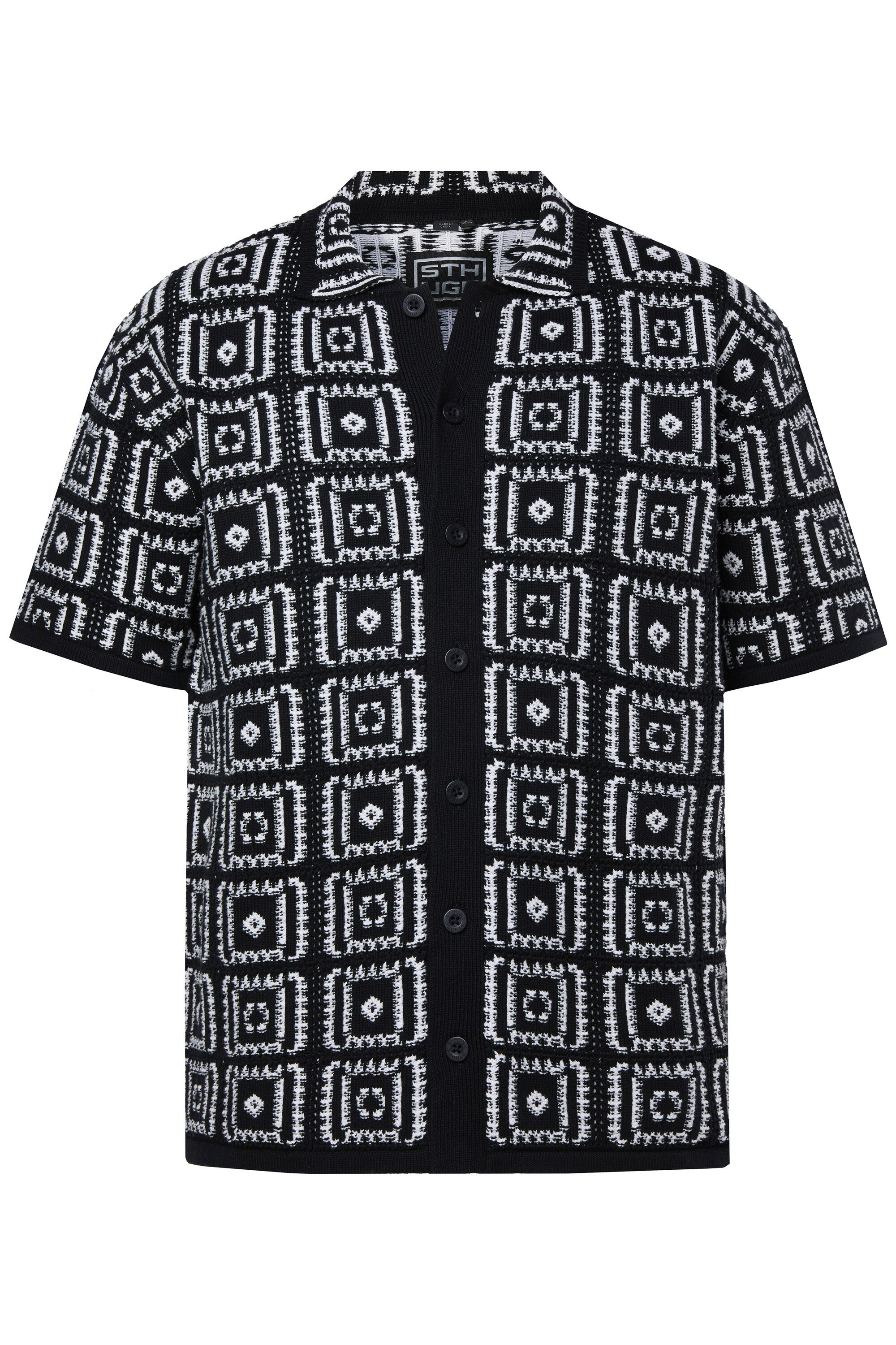 STHUGE Kurzarmhemd Strickhemd Halbarm FLEXLASTIC® Kenkragen bis 8 XL