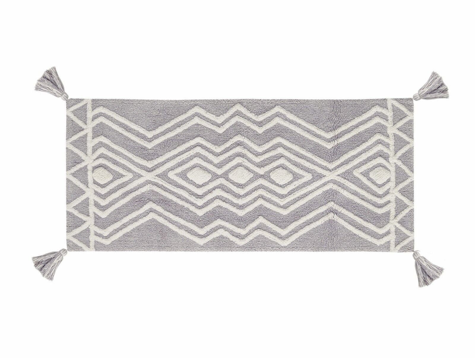 Hochflor-Teppich Teppich Baumwolle Hochflor Baumwollteppich Läufer Soft Fußmatte, Rechteck, 100% Baumwolle