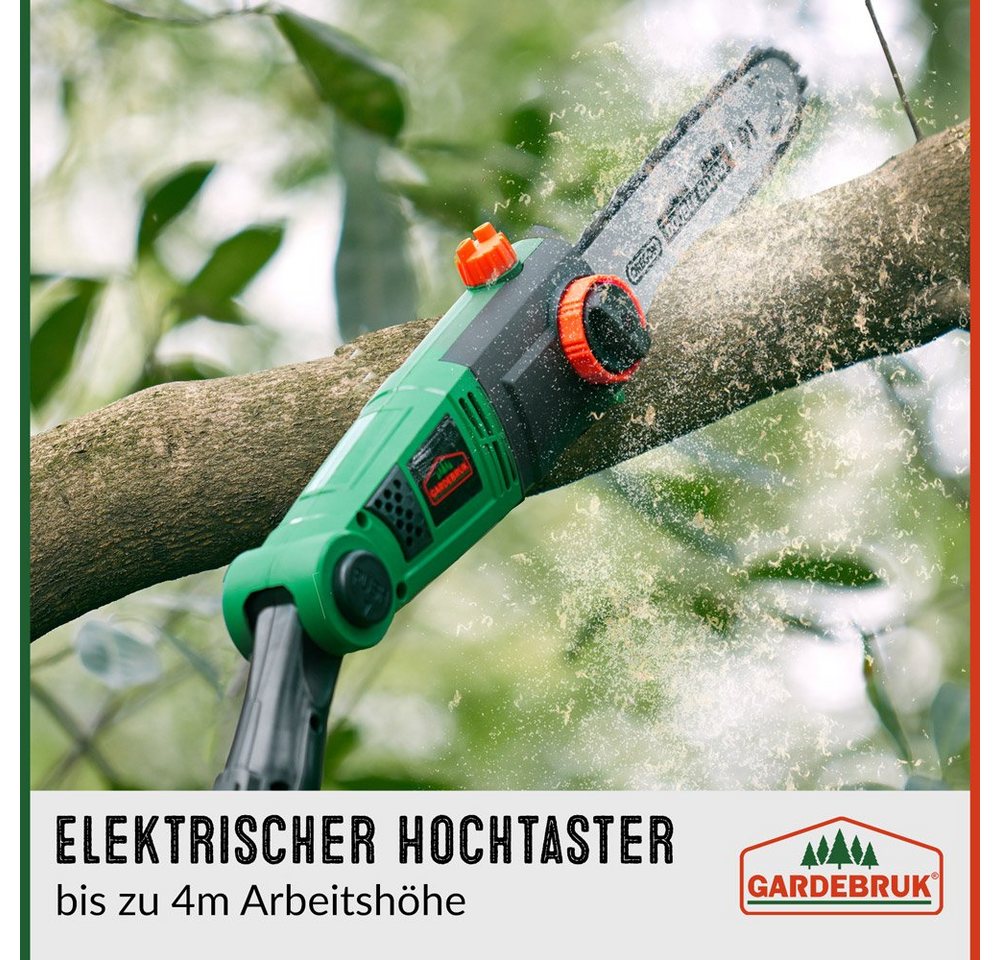 Thumbnail - Gardebruk Hochentaster, ASX 900 750 W ergonomischer Griff 26 cm Schwertlänge verstellbar Teleskop Astsäge Kettensäge