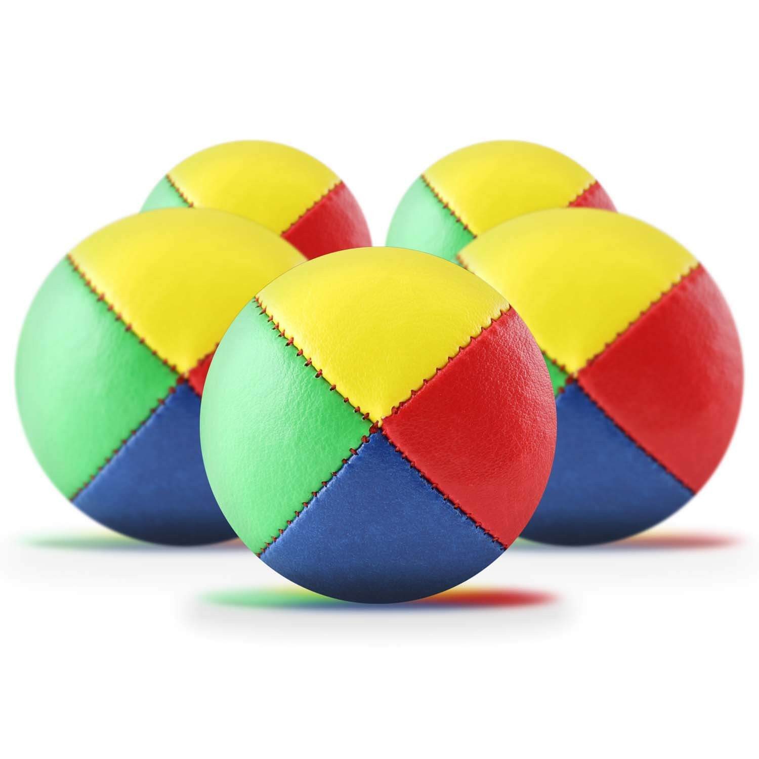 Diabolo Freizeitsport Jonglierball Set - Jonglierbälle & Jongliertücher - Jonglierset (Zirkus Lernspiel mit 5 Wurfbällen, 6 Tüchern und Anleitung, 11-St., Jonglage Starter Set mit Tüchern und Tricks ab 5 Jahren), Diabolo Juggling Bundle mit Anleitung für Anfänger