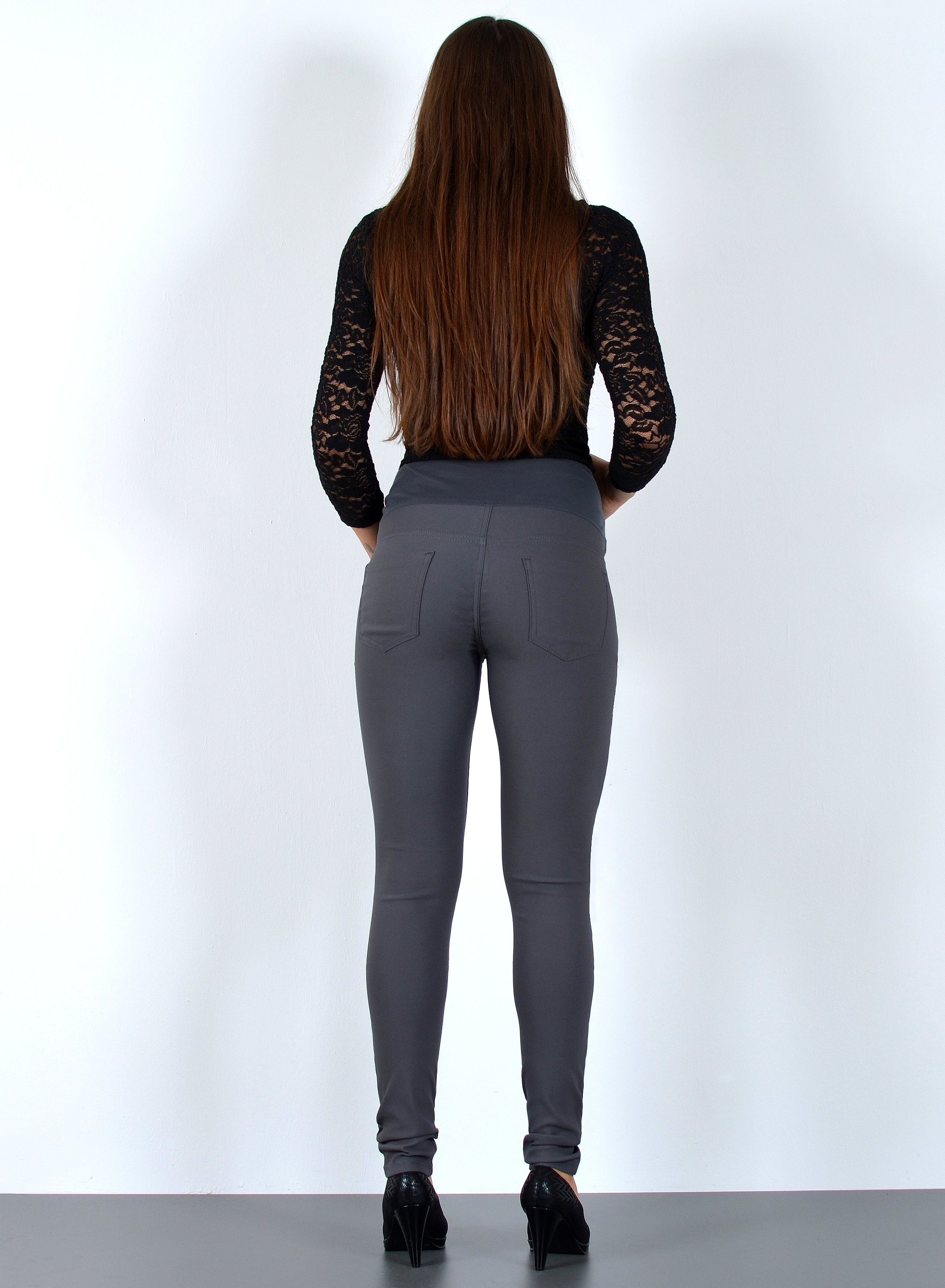 ESRA Umstandsjeans Skinny Fit Schwangerschaftshose mit elastischem Bund J530 Schwangerschaftsjeans mit hoher Leibhöhe und Stretch