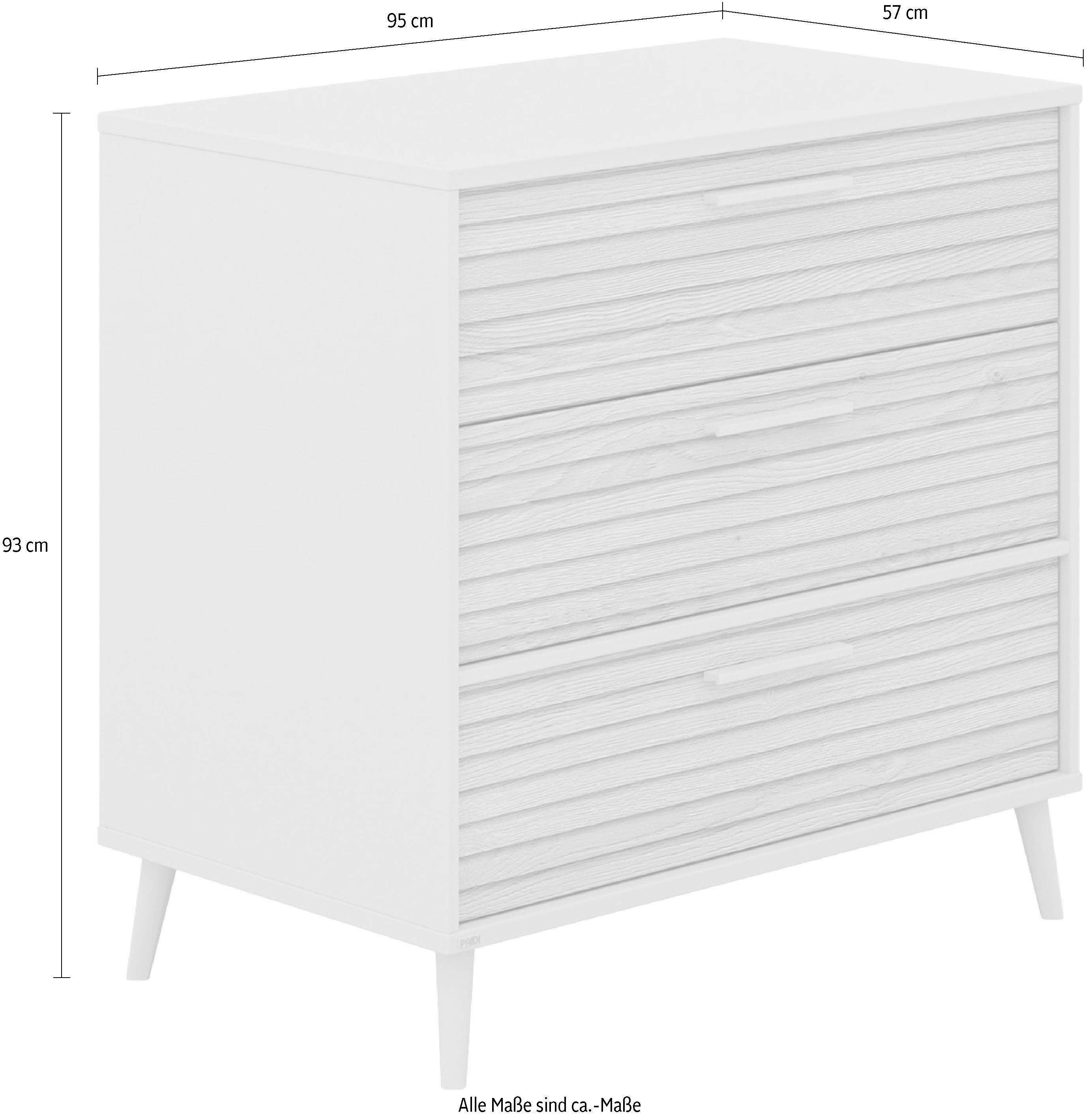 PAIDI wrap chest of drawers EEFJE in beige, 3 drawers with soft-close, various versions, durable chest of drawers, tested safety, changing table made of wood