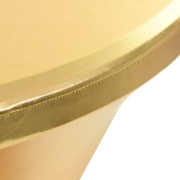Hussen-Set 2 Stück Stretch-Tischdecken Golden 70 cm, vidaXL