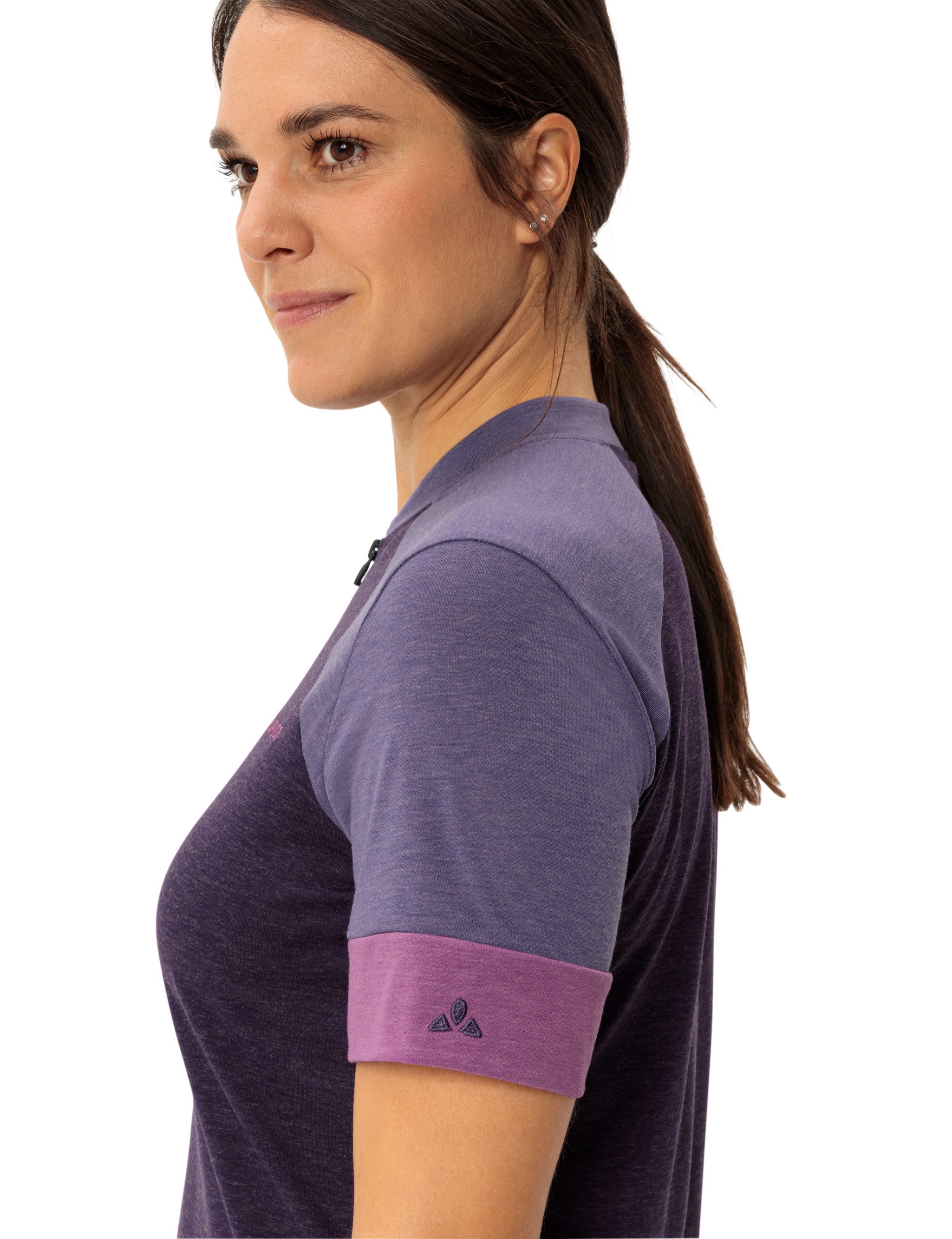 VAUDE Funktionsshirt WOMEN'S ALTISSIMO Q-ZIP SHIRT speziell für Radsport, mit kleiner Reißverschlusstasche am Rücken