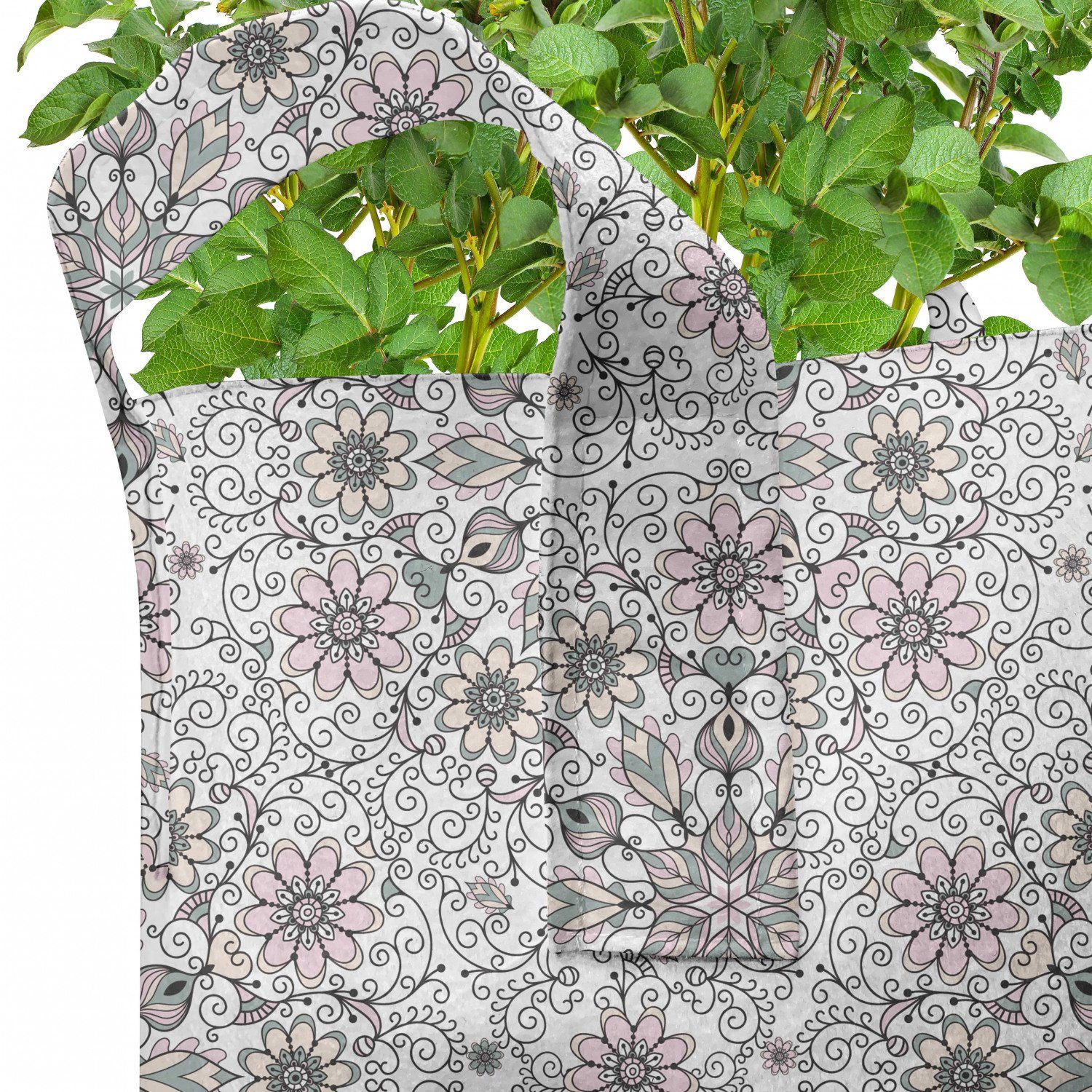 Stil Pflanzkübel Abakuhaus Griffen Pflanzen, Deckchen mit Ethnisch Stofftöpfe hochleistungsfähig Blumen-Strudel für