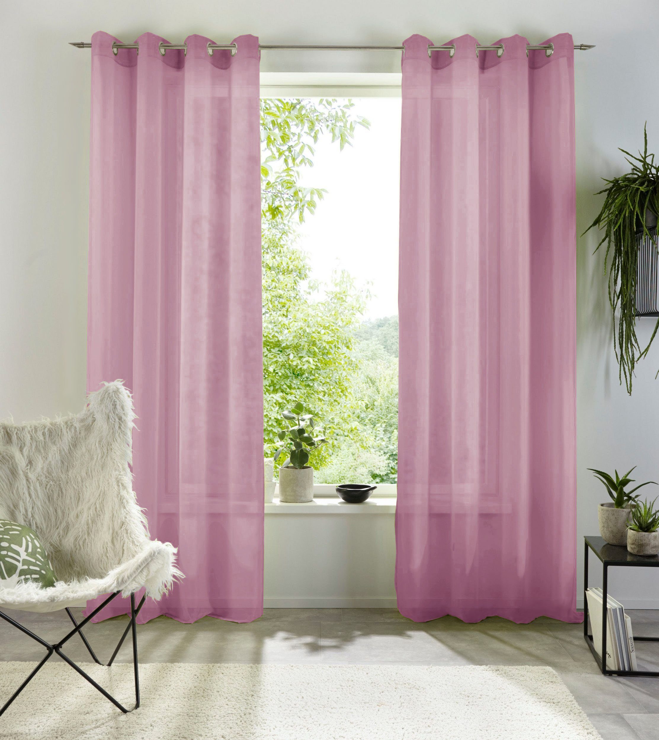 my home Gardine XANA mit Ösen, günstig online kaufen