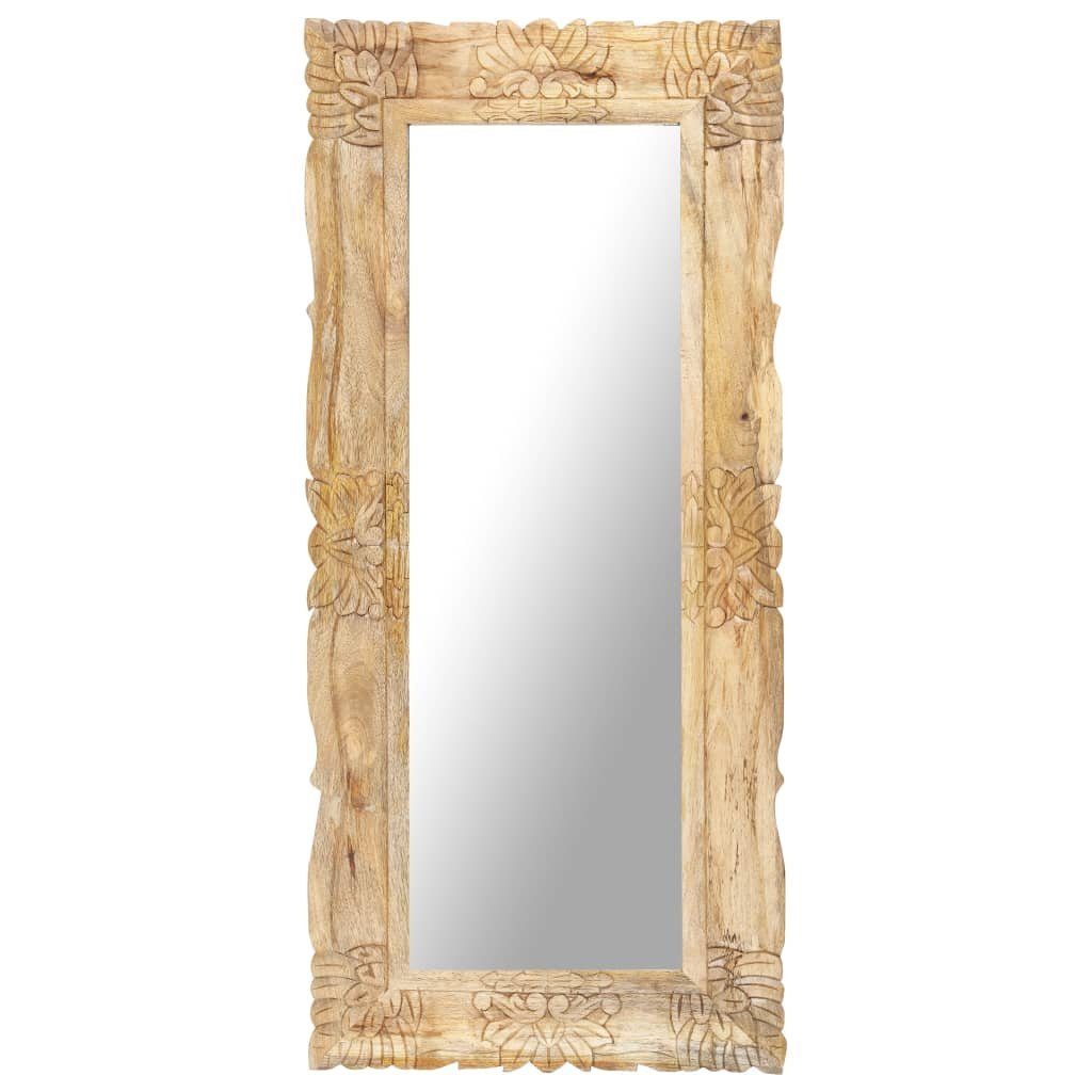 vidaXL Spiegel Spiegel 110x50 cm Massivholz (1-St)