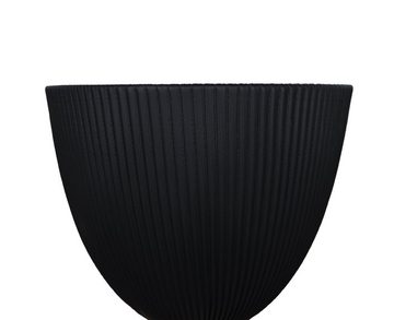 Livin Hill Couchtisch Modig, Halbkugelförmige Basis, schwarzes Öko-Leder, goldene Akzente