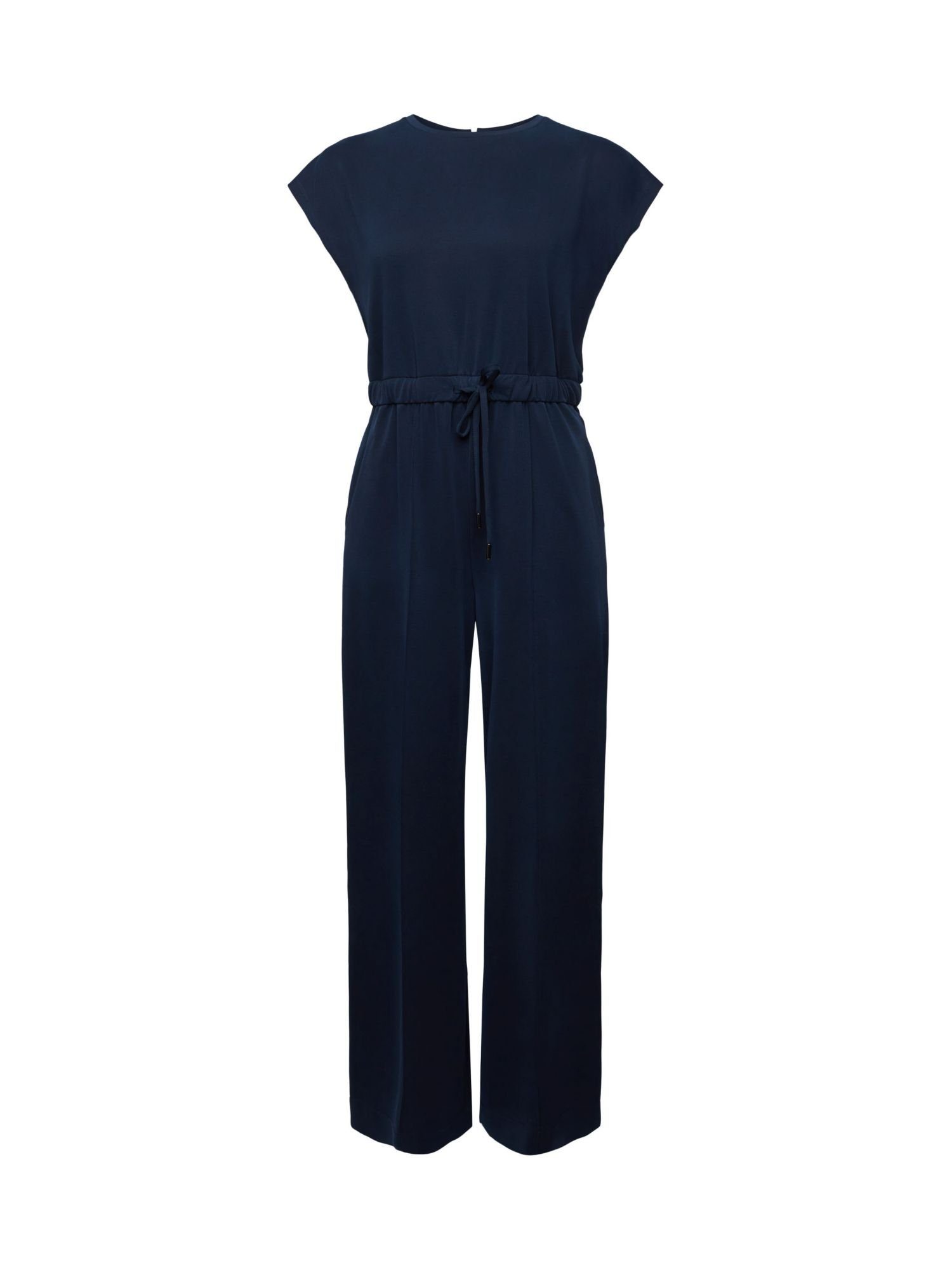 Esprit Overall Ärmelloser Jumpsuit mit Faltennaht