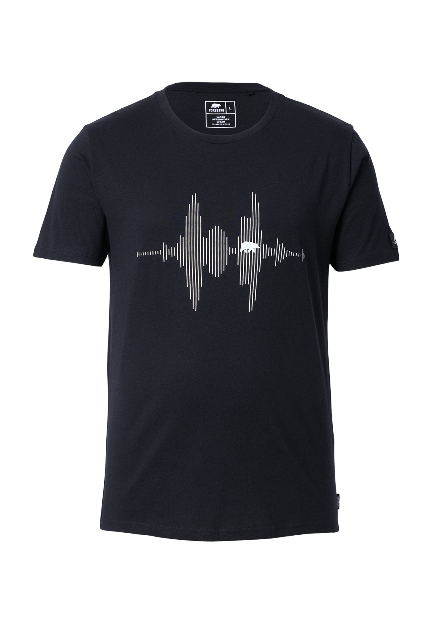 FORSBERG T-Shirt mit Audiowelle günstig online kaufen