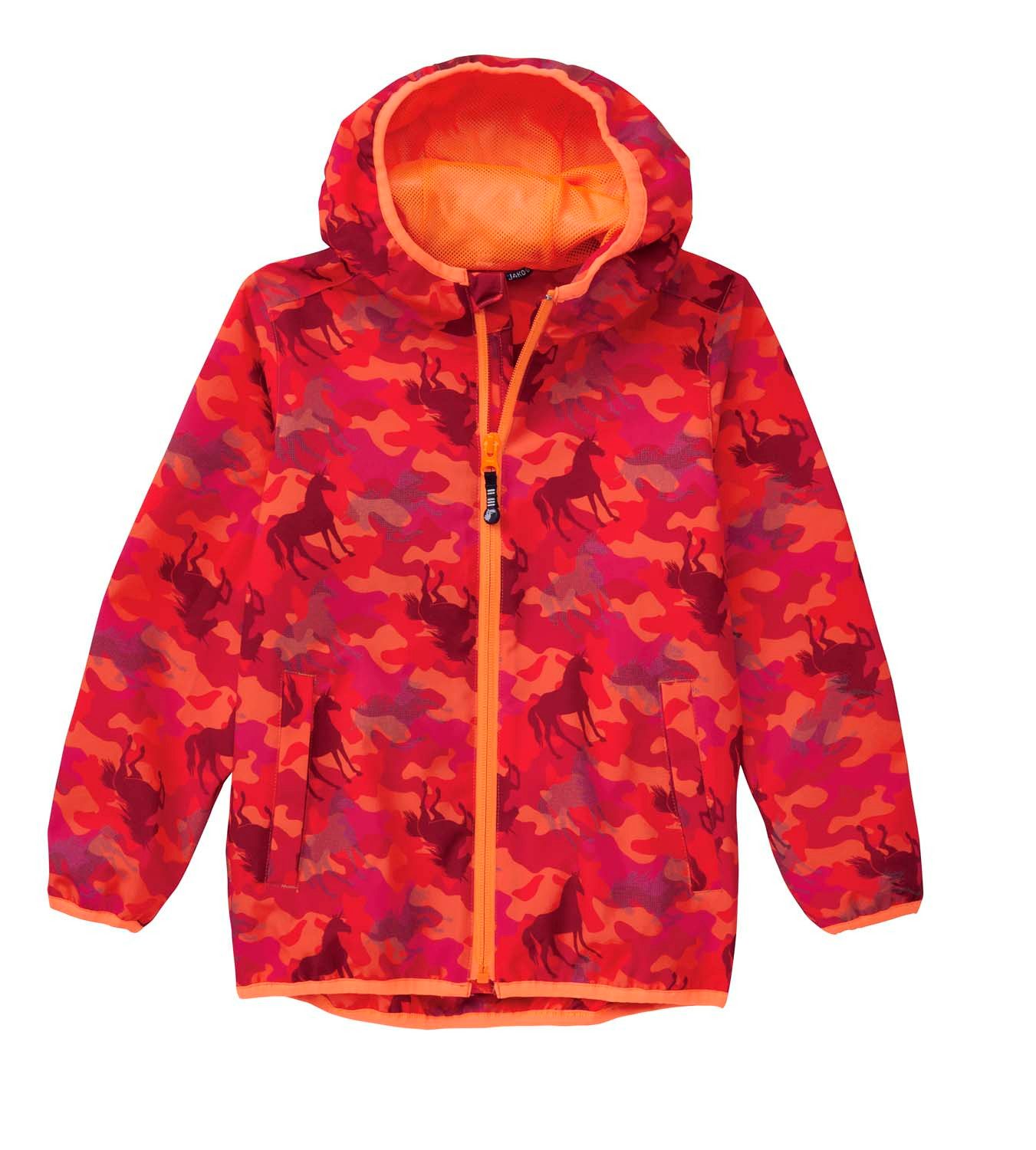 JAKO-O Regenjacke JAKO-O Kinder Regenjacke, Tier-Allover-Druck, fuchsia