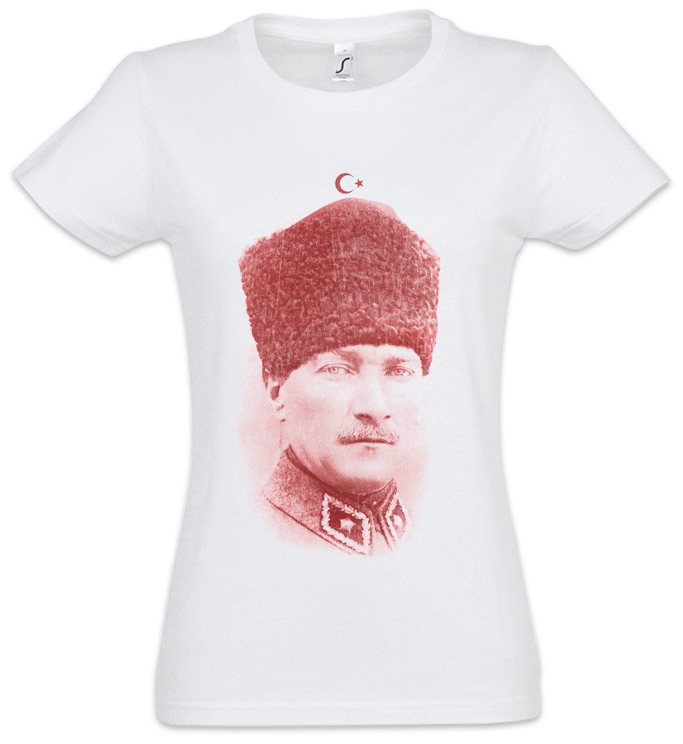 Urban Backwoods Print-Shirt AtaTürk Portrait Damen T-Shirt Mustafa Kemal Ataturk Türkei (1-tlg) Osmanisches Reich Istanbul Republik