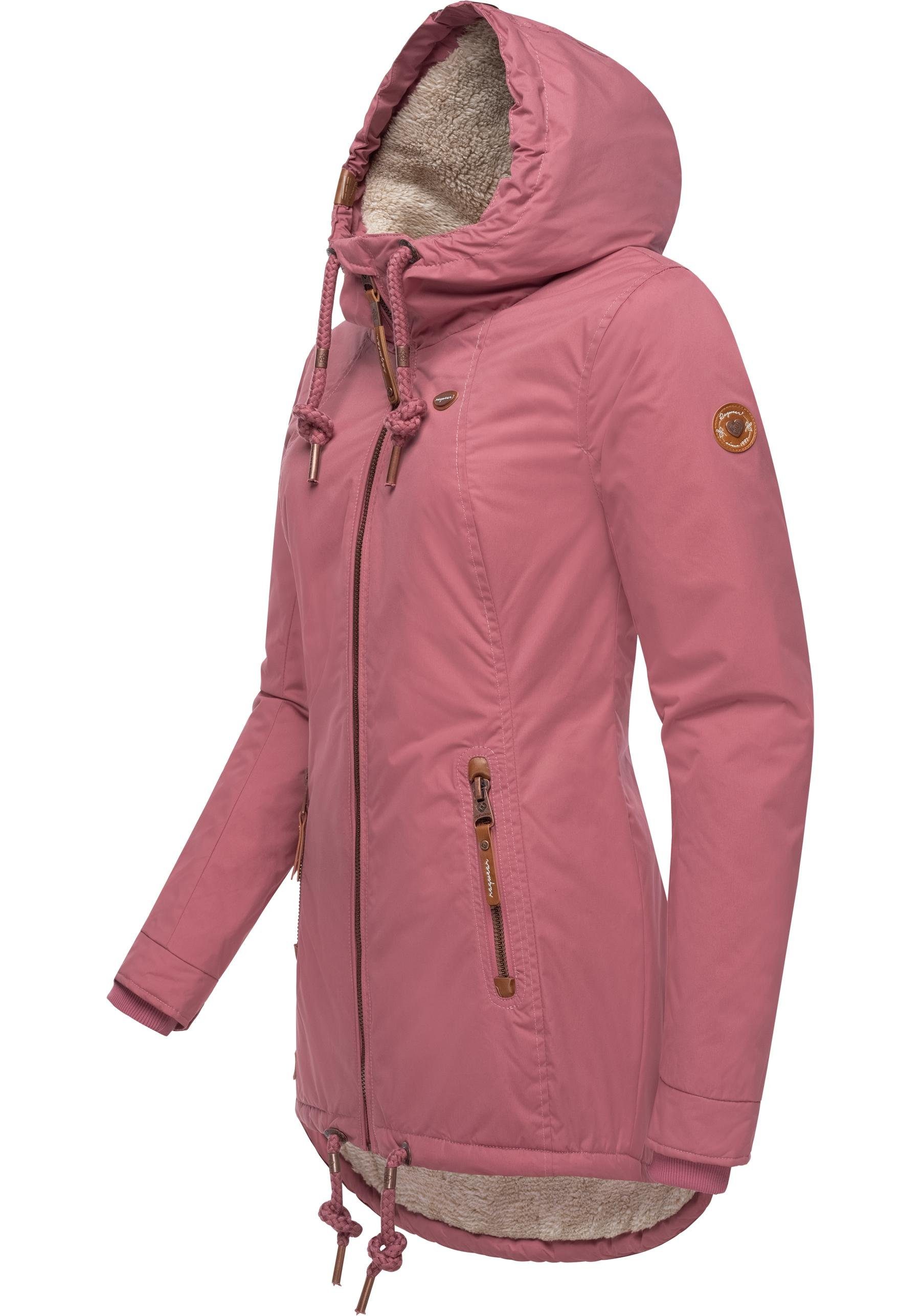 Ragwear Winterjacke Zuzka Winter Wasserdichter Winterparka mit Teddyfleece günstig online kaufen