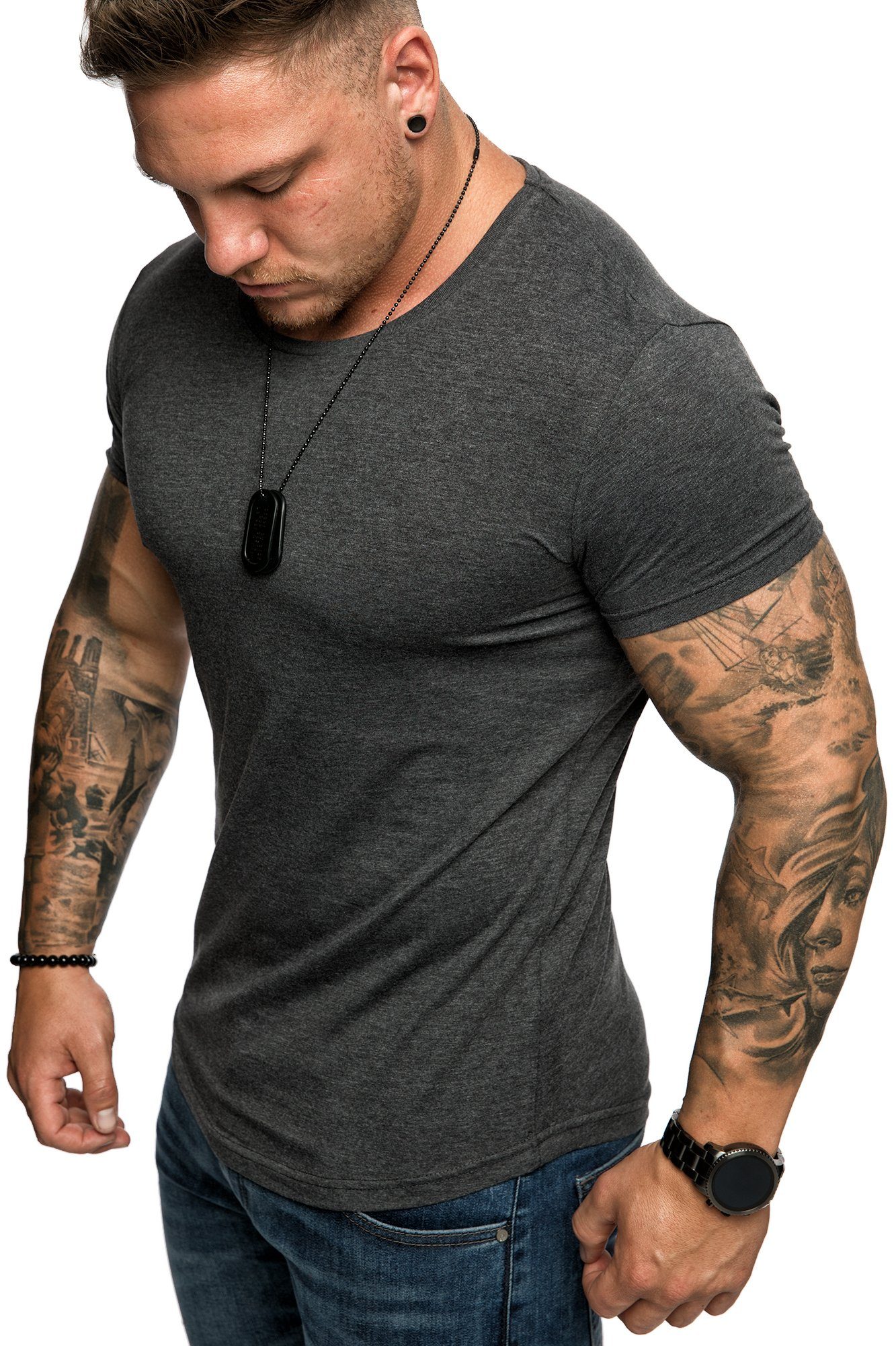 Amaci&Sons T-Shirt TACOMA Basic T-Shirt mit günstig online kaufen