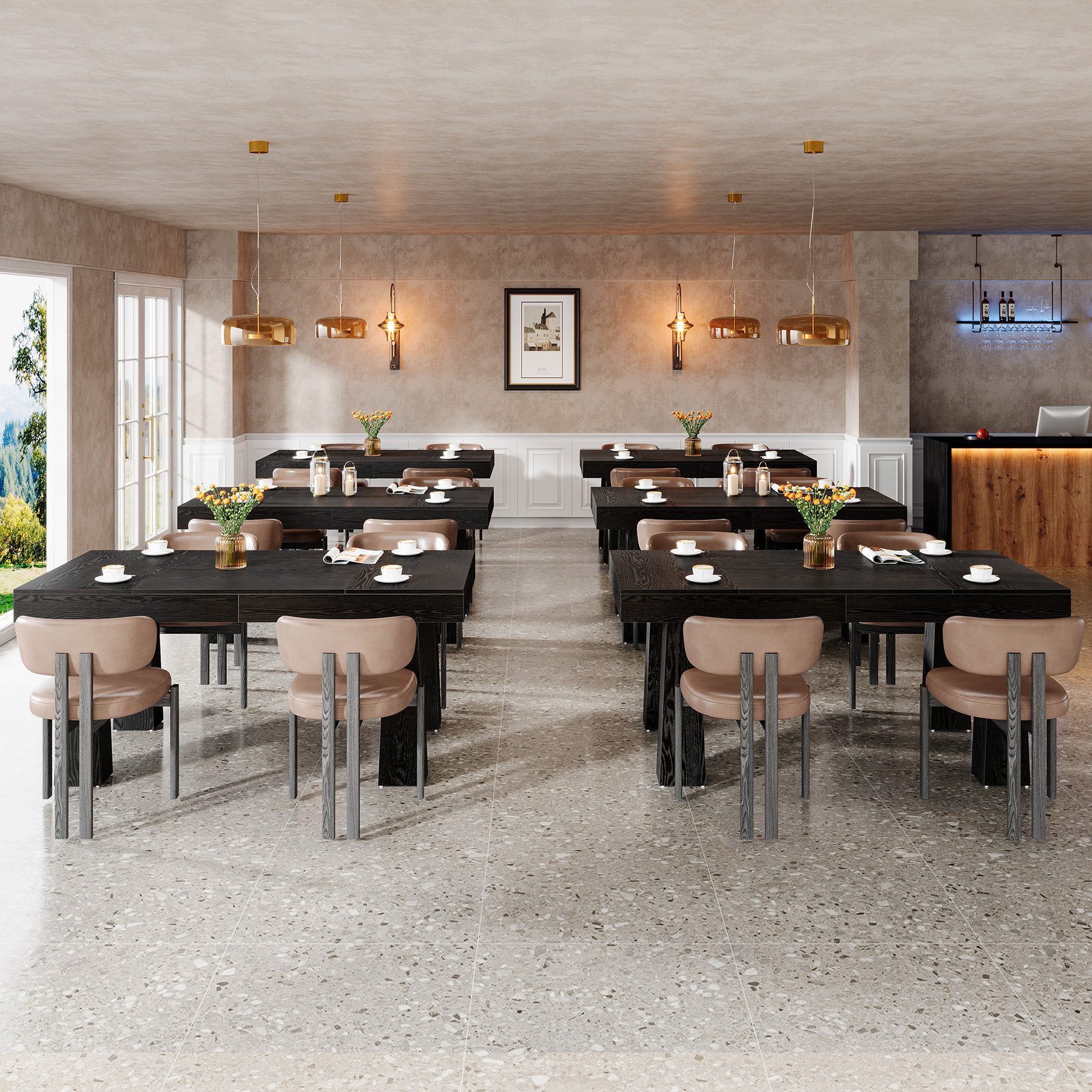 Tribesigns Esstisch 160 cm rechteckiger Küchentisch günstig online kaufen