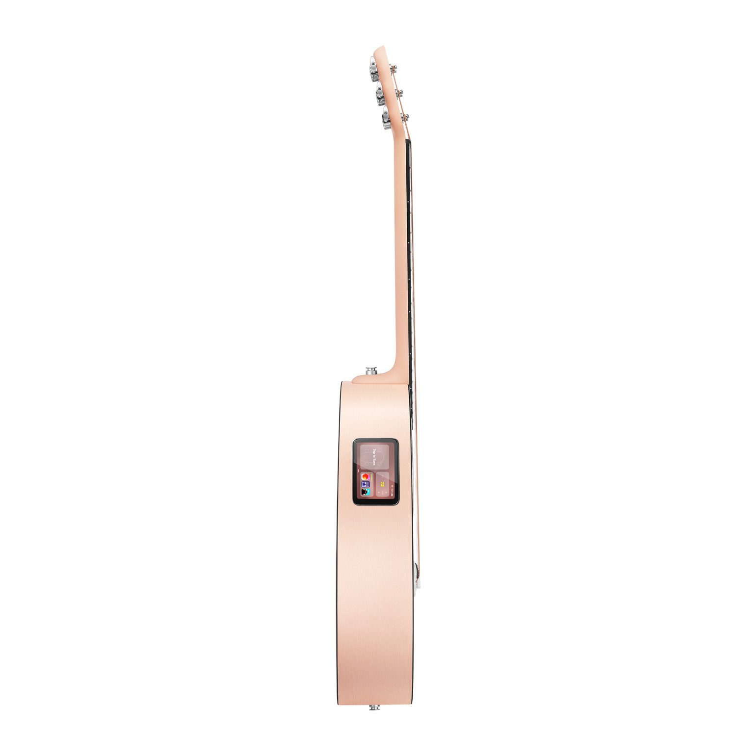 Lava Music Westerngitarre Lava Music Gitarre ME Play 36 Zoll Light Peach, Elektronische Akustik-Gitarre mit Effekten, 6,35 mm Klinke, USB-C, Gitarre