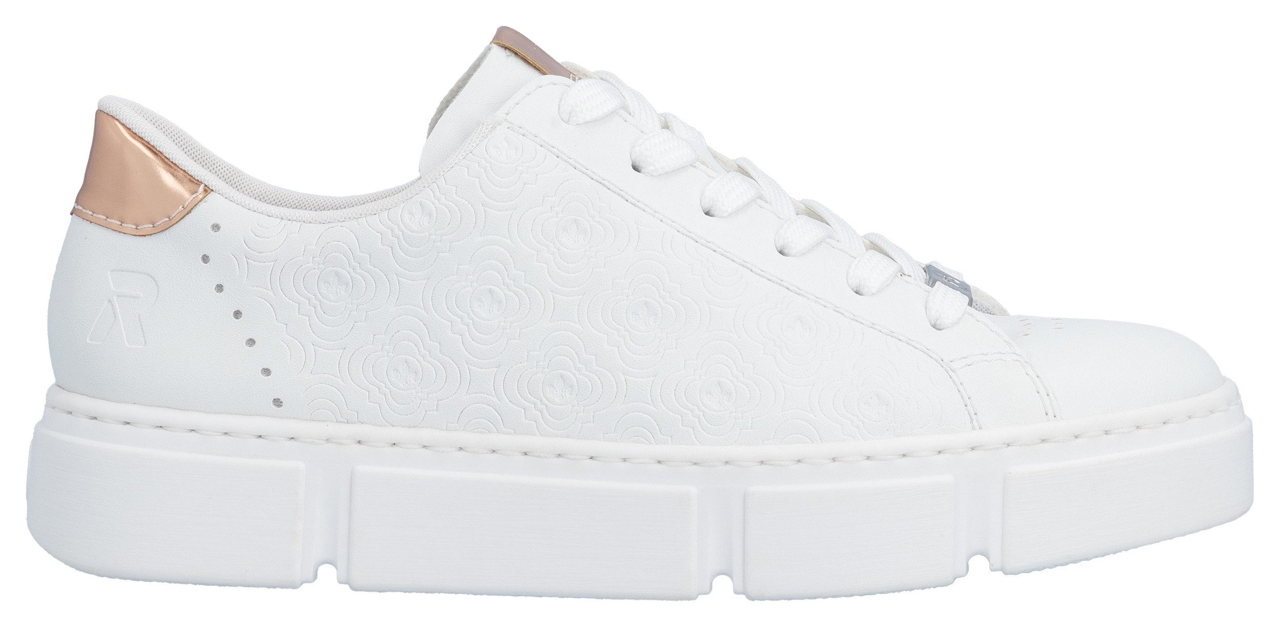 Rieker Plateausneaker mit metallicfarbenen Akzenten, Freizeitschuh, günstig online kaufen