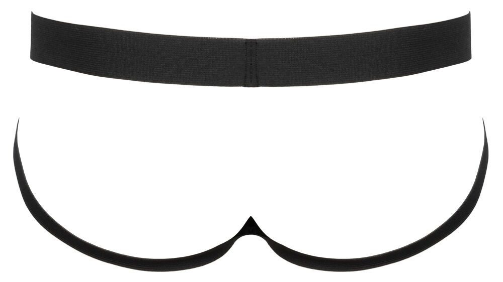 Black Level Slip Jock aus glänzendem Lack mit Reißverschluss - schwarz (1-St) Lack-Beutel mit silberfarbenem Reißverschluss