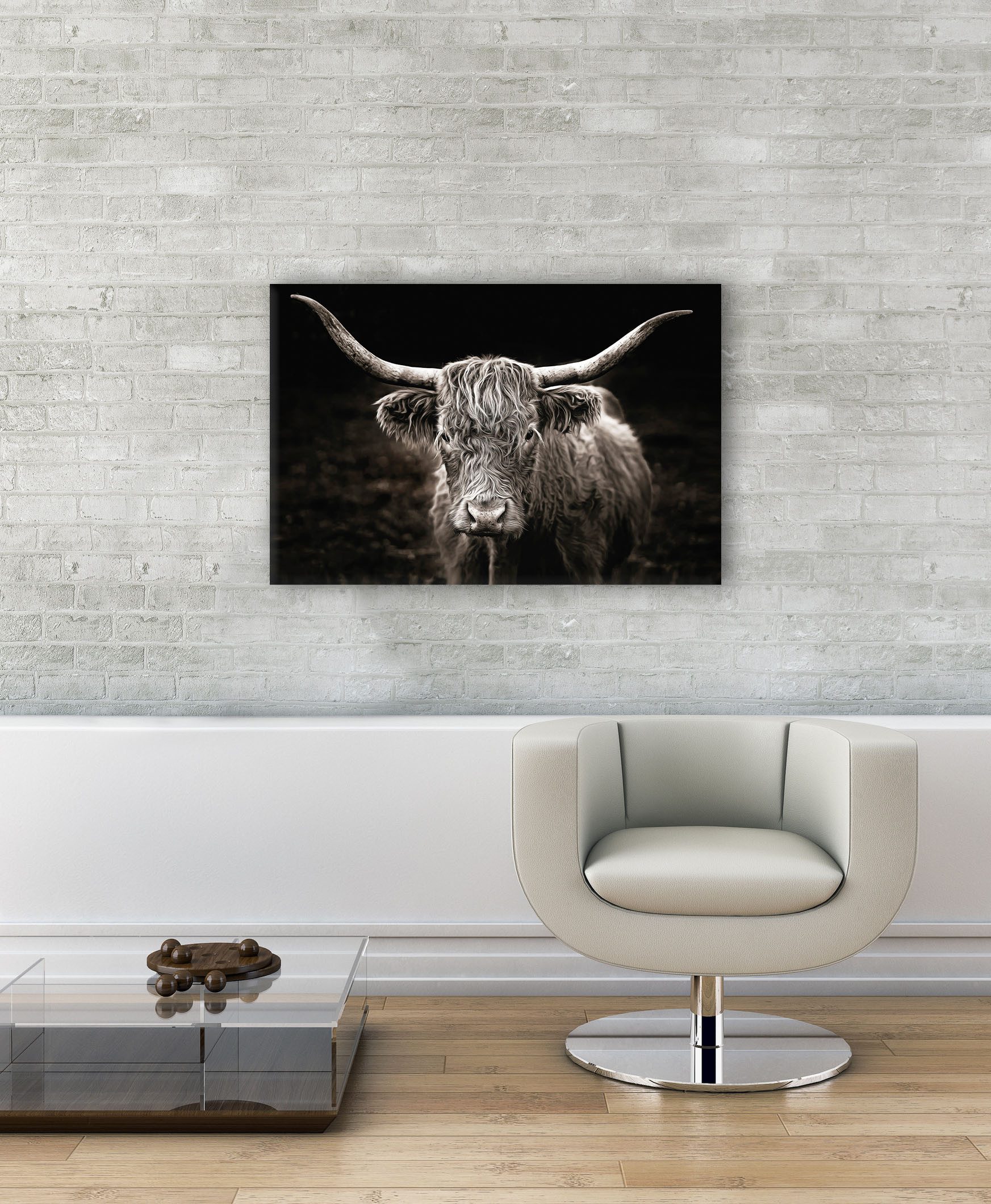 Bönninghoff Leinwandbild Hochlandrind, Kuhbilder (1 St), BxH: 90x60 cm