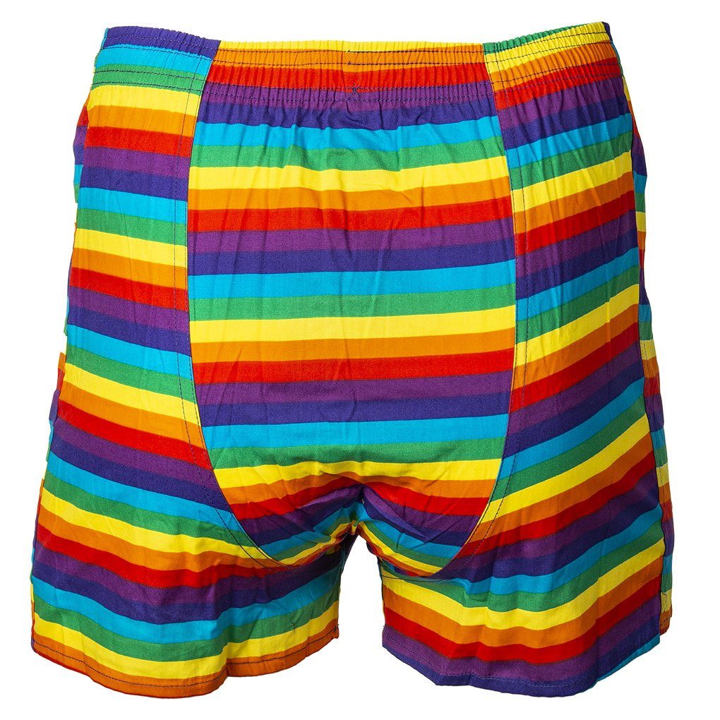 HAPPY SHORTS Boxershorts Herren Web-Boxershorts Regenbogen