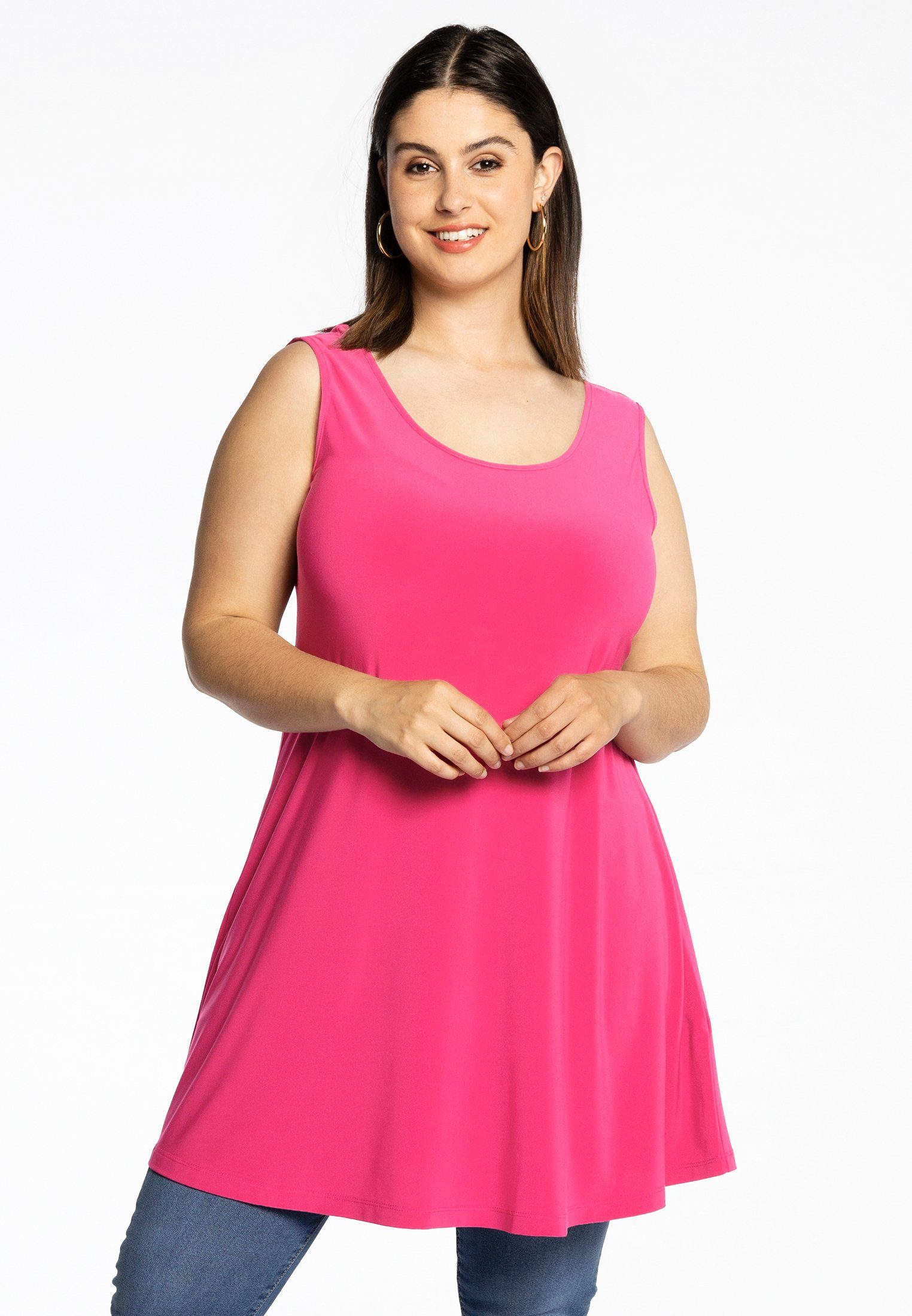 YOEK Shirttop Damen Longtops Große Größen