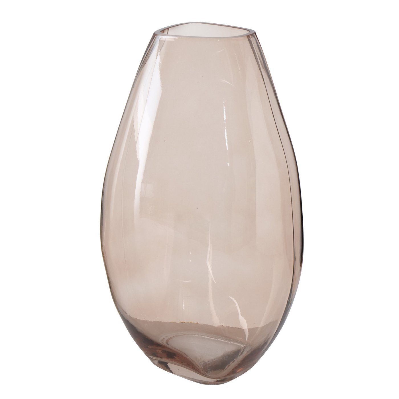 Glas "Adyan" braun, Blumenvase Dekovase in aus Vase BOLTZE