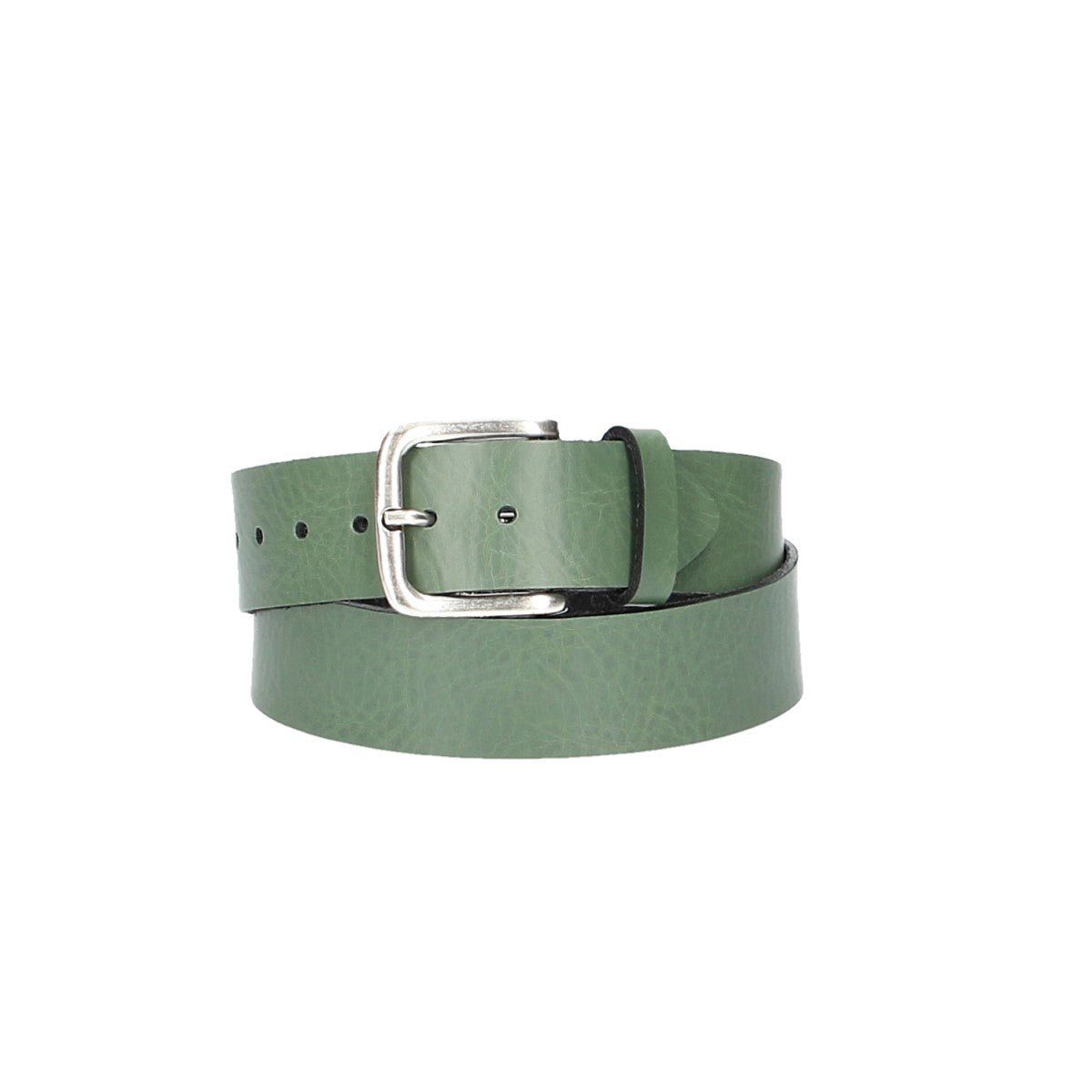 kiddybelts Ledergürtel Ledergürtel Kids 30mm in Grün mit Dornschließe in Silber (KB11-590, 1-St) sehr weiches Vollrindleder