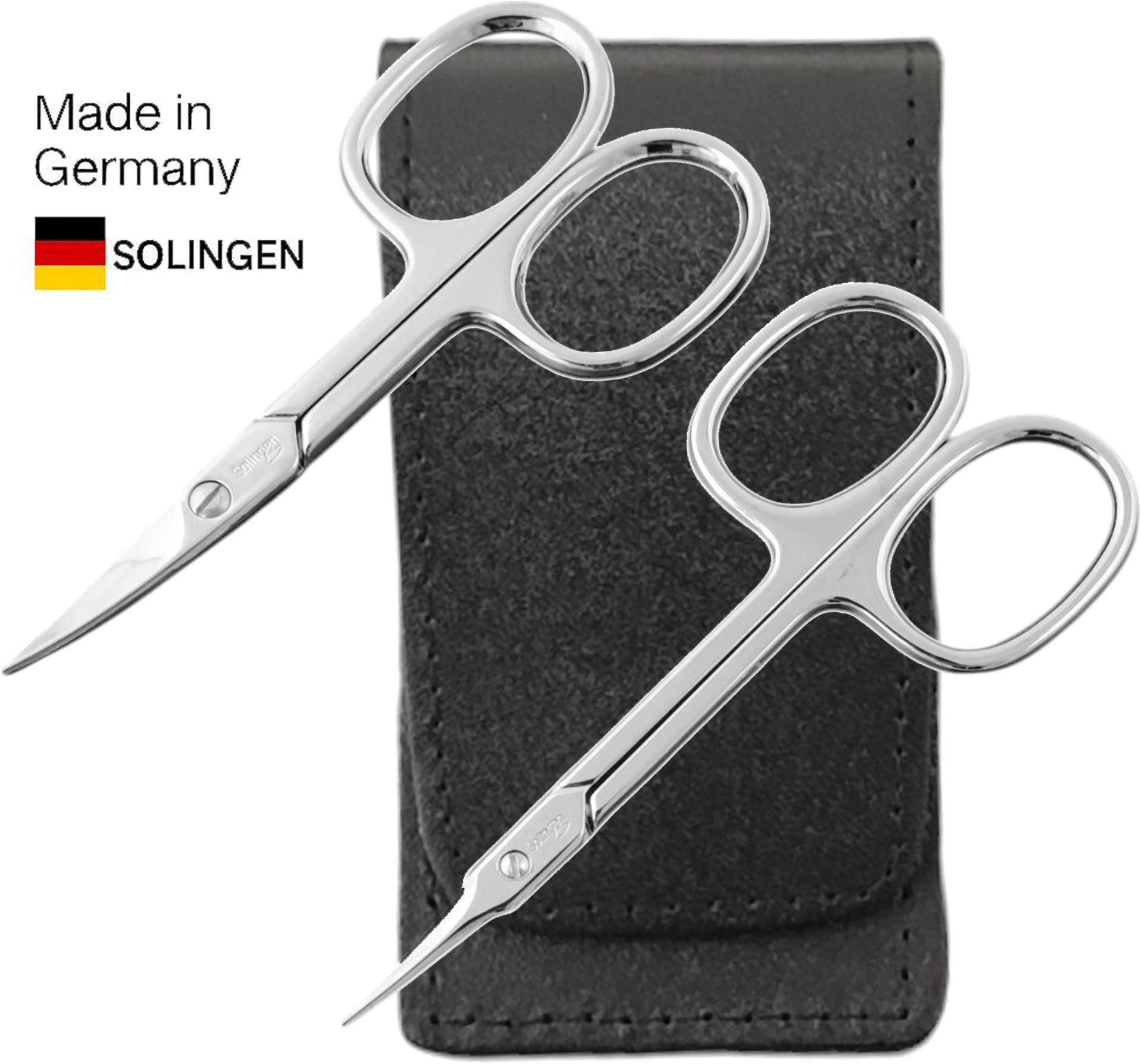 EloModa Maniküre-Kosmetik-Etui Solingen Nagelscheren Set 2-teilig – Nagelschere & Turmspitz-Schere, 2 tlg., Nagelschere und Turmspitz-Schere