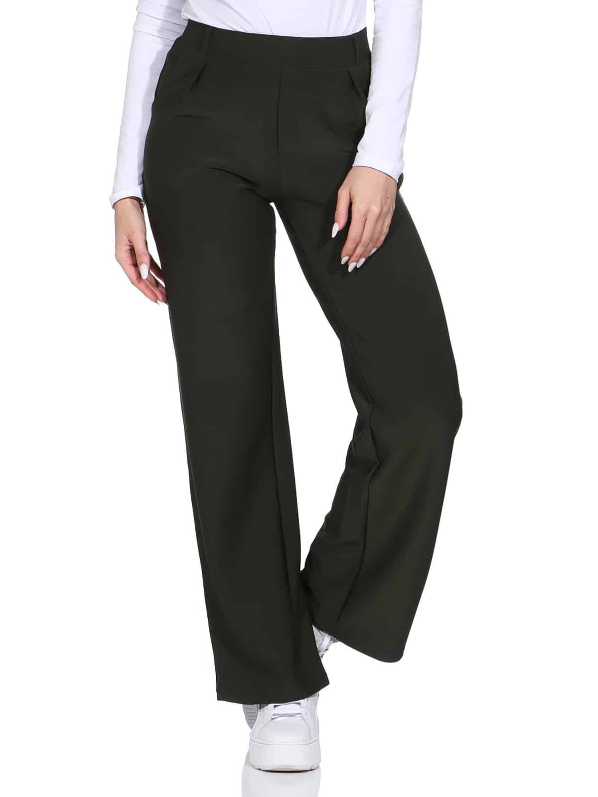 OriginalYou Schlupfhose Damen Schlupfhose Stoffhose moderne Freizeithose Stretchhose auch in größen Größen erhältlich