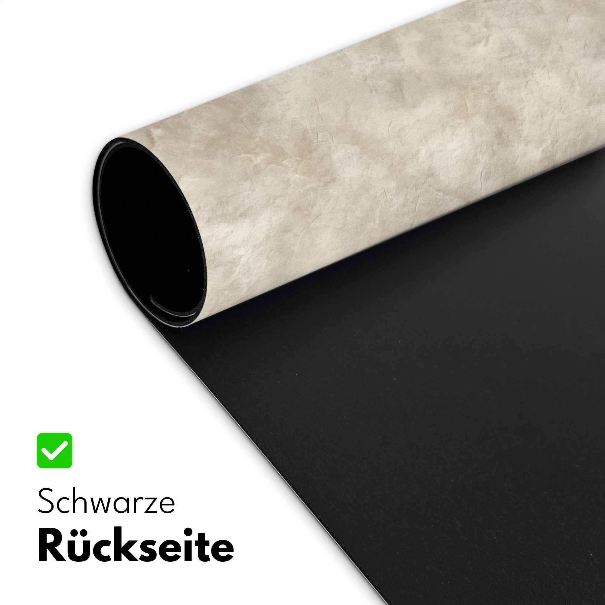 MuchoWow Gaming Mauspad Beige - Reliefstruktur - Naturstein (1-St), Gaming Mauspad XXL, Schreibtischunterlage, Desk Mat Groß, 80x40 cm – Bild 4 von 5
