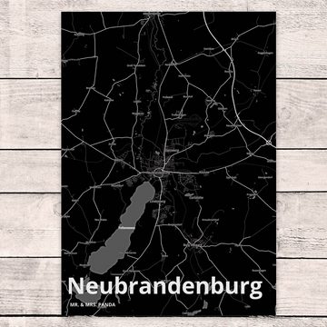 Mr. & Mrs. Panda Postkarte Neubrandenburg - Geschenk, Geschenkkarte, Dorf, Stadt, Einladungskart