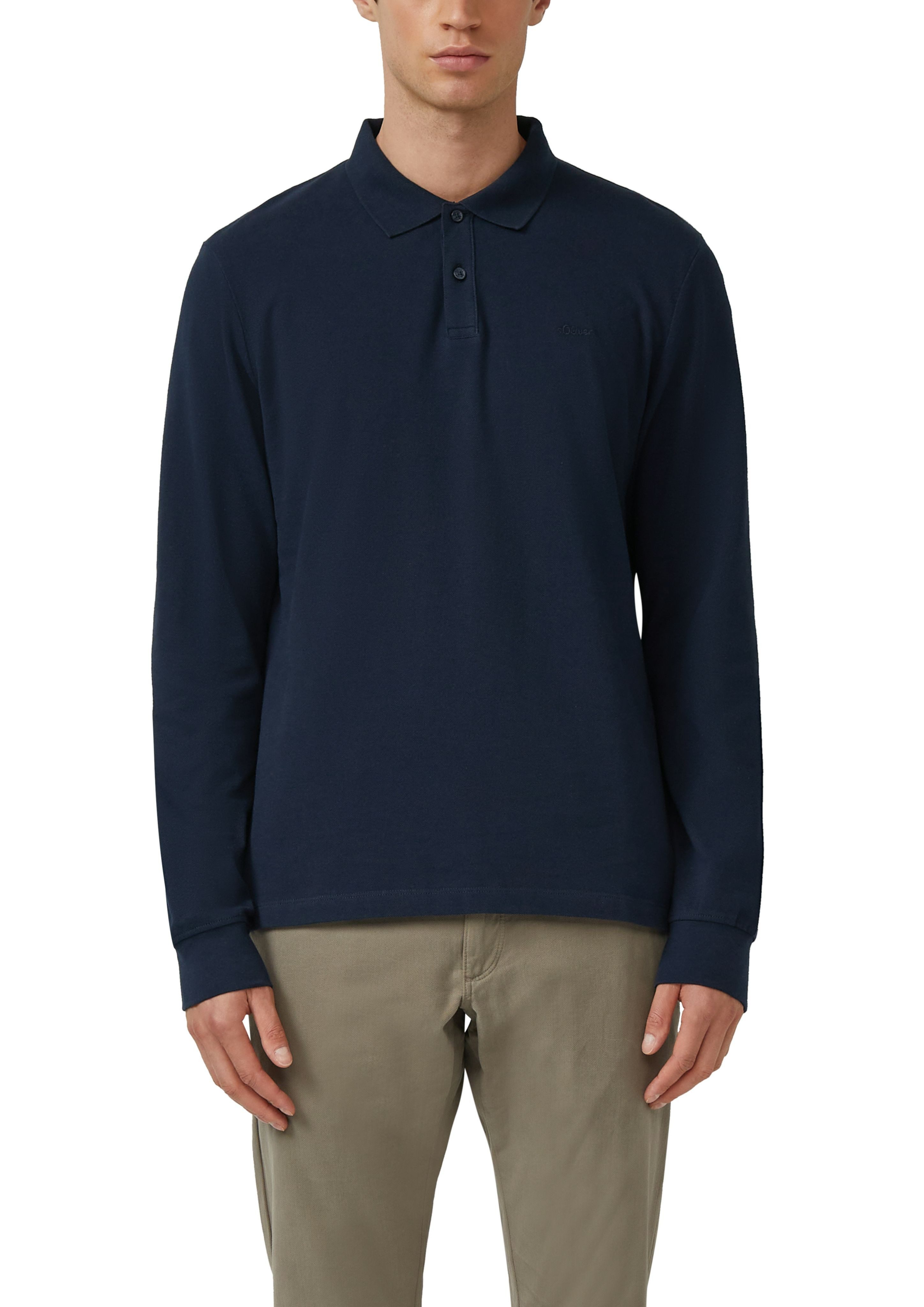 s.Oliver Langarm-Poloshirt günstig online kaufen