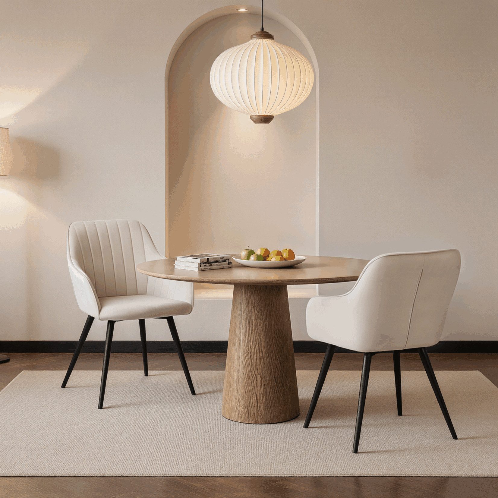 HOMAVO Esszimmerstuhl YZ5 Set 2 Stück in Samt mit Armlehnen-modernen Design günstig online kaufen