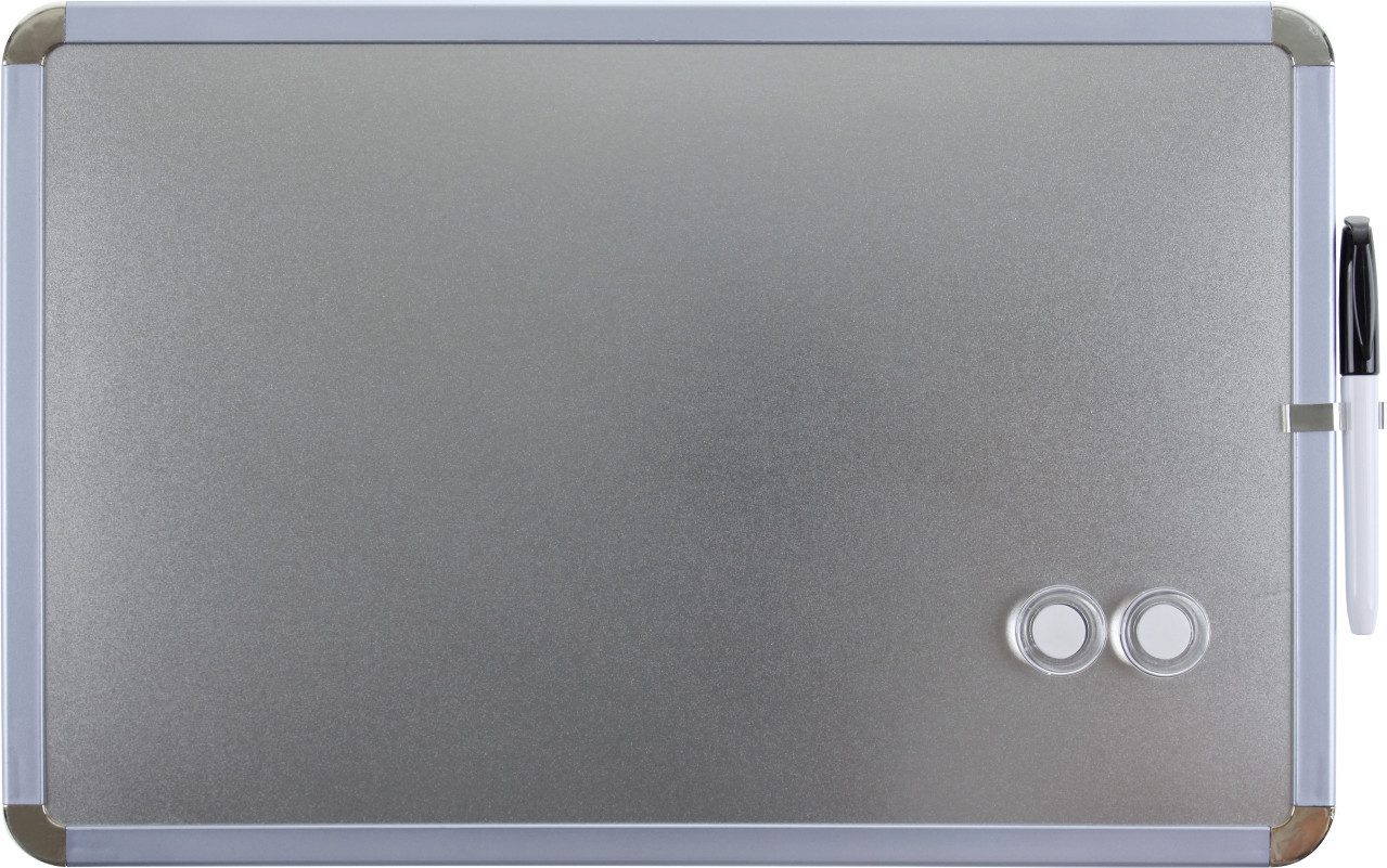 Vigo Pinnwand Vigo Magnettafel Metalloptik, 28 x 43 cm, incl. 2