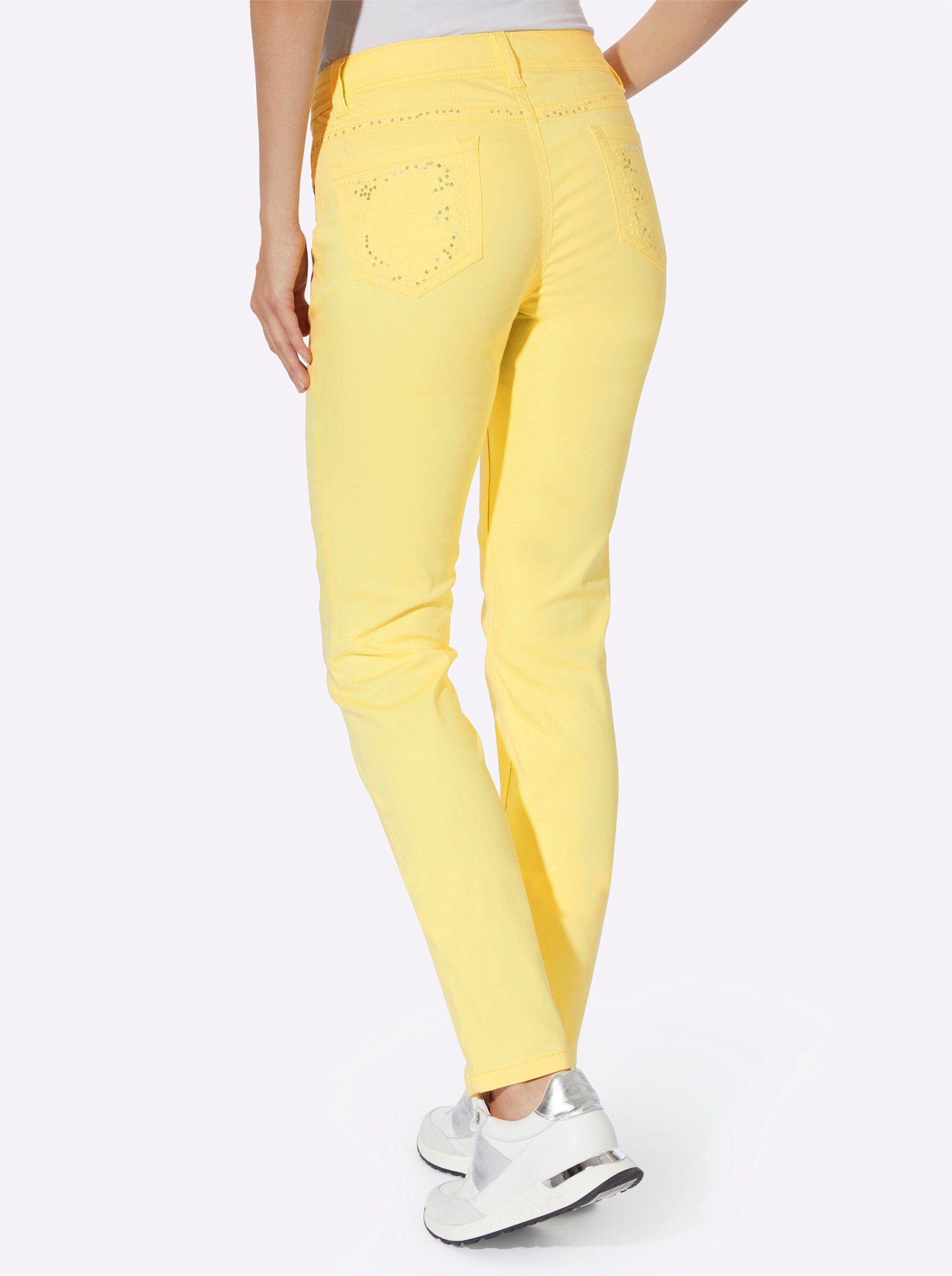 heine Bequeme Jeans Bauchweg-Jeans leicht vertieft