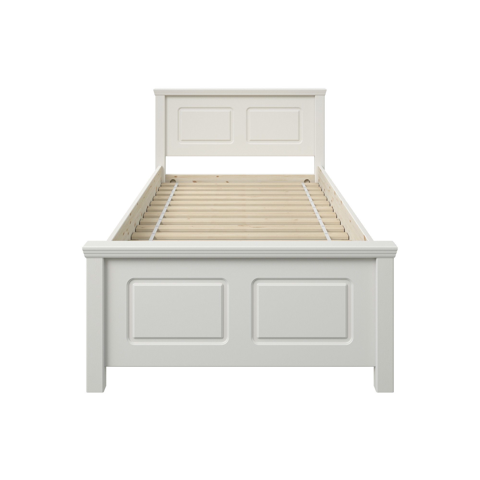 OTTO home Massivholzbett ERIK', Made in Europe, optional mit Schublade, Massivholz Kiefer (FSC® zertifiziert), in mehreren Größen, Landhausstil mit Kassettenopt – Bild 5 von 5
