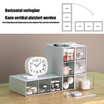 Lubgitsr Aufbewahrungsbox Schubladenbox für Kosmetik, stapelbarer Schubladenturm für Schminke (1 St)