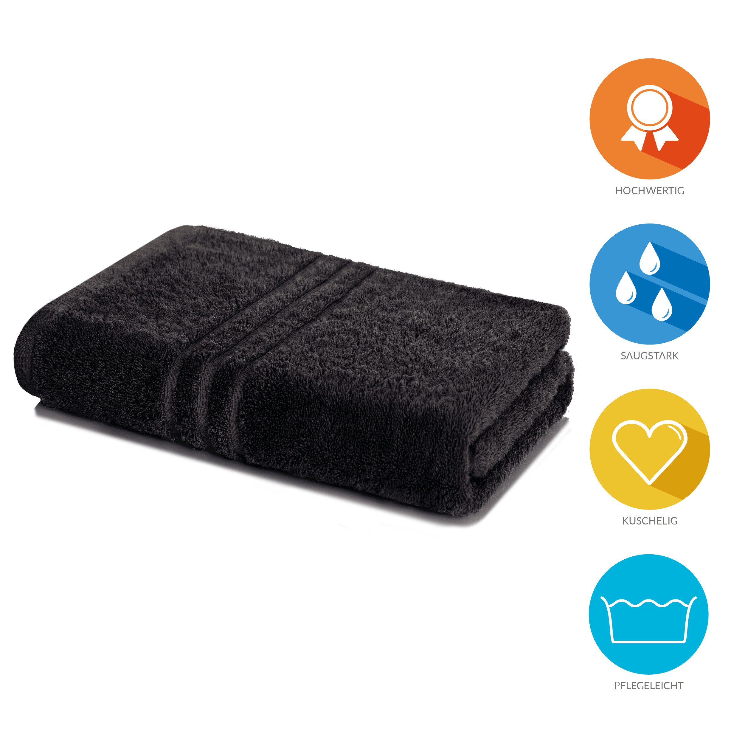 Lavea Badetuch Duschtuch 100x150 cm Elena Frottee Duschhandtuch, 100% Baumwolle, 500 g/m² Frottier, weich & saugstark, pflegeleicht – Bild 2 von 5