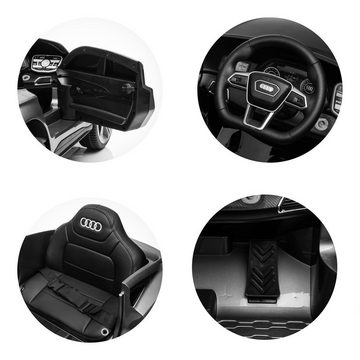 Chipolino Elektro-Kinderauto Kinder Elektroauto Audi E-Tron, Belastbarkeit 30 kg, Fernbedienung MP3- USB- Anschluss Gurt