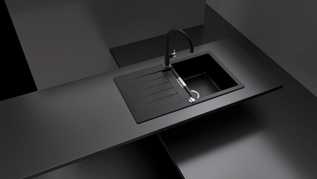 Schock Granitspüle Family Plus, rechteckig, 86/50 cm